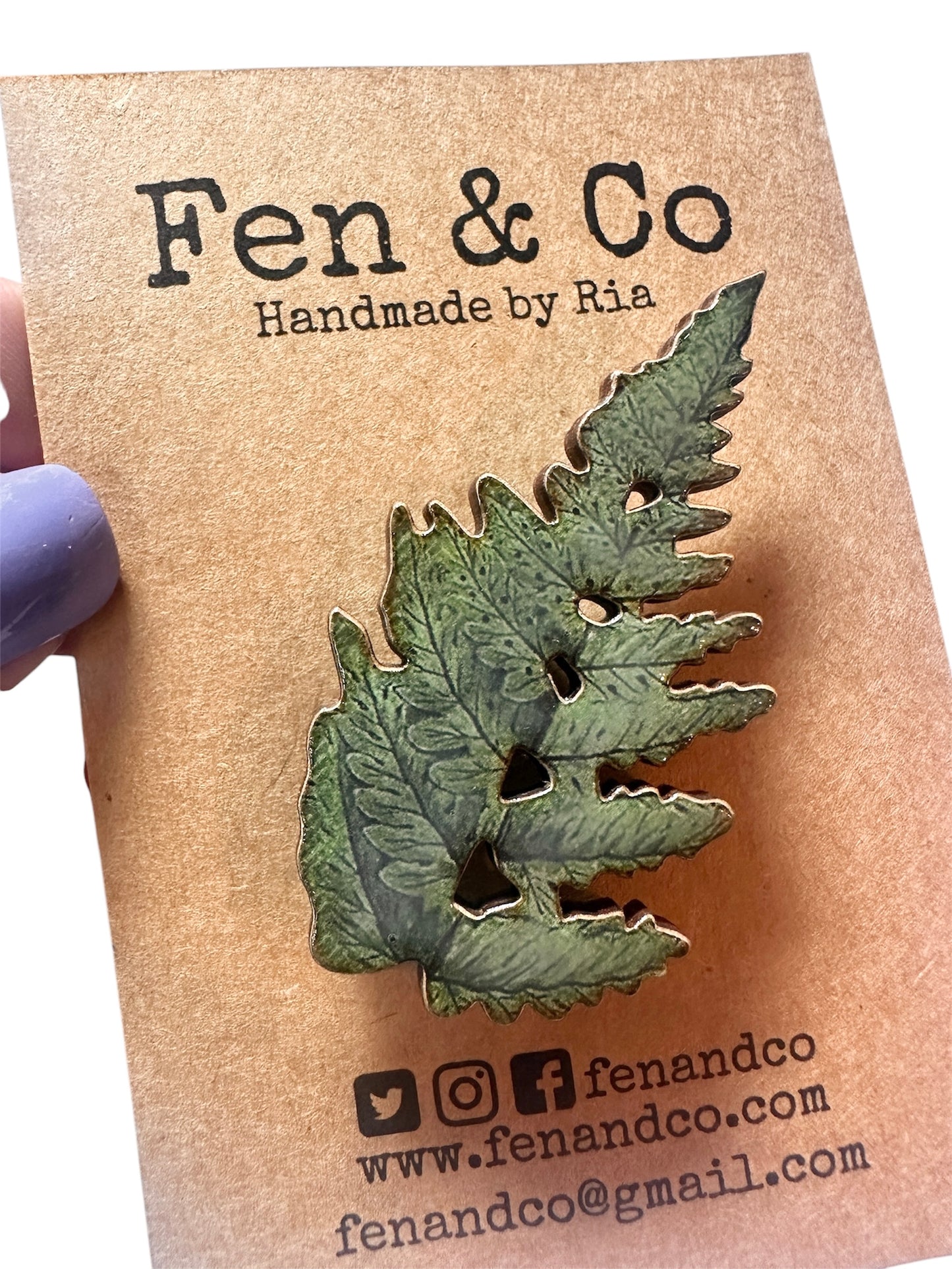 Fern brooch