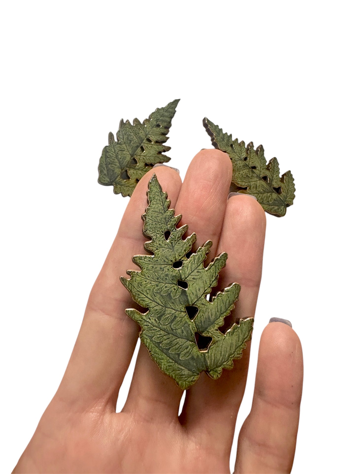 Fern brooch