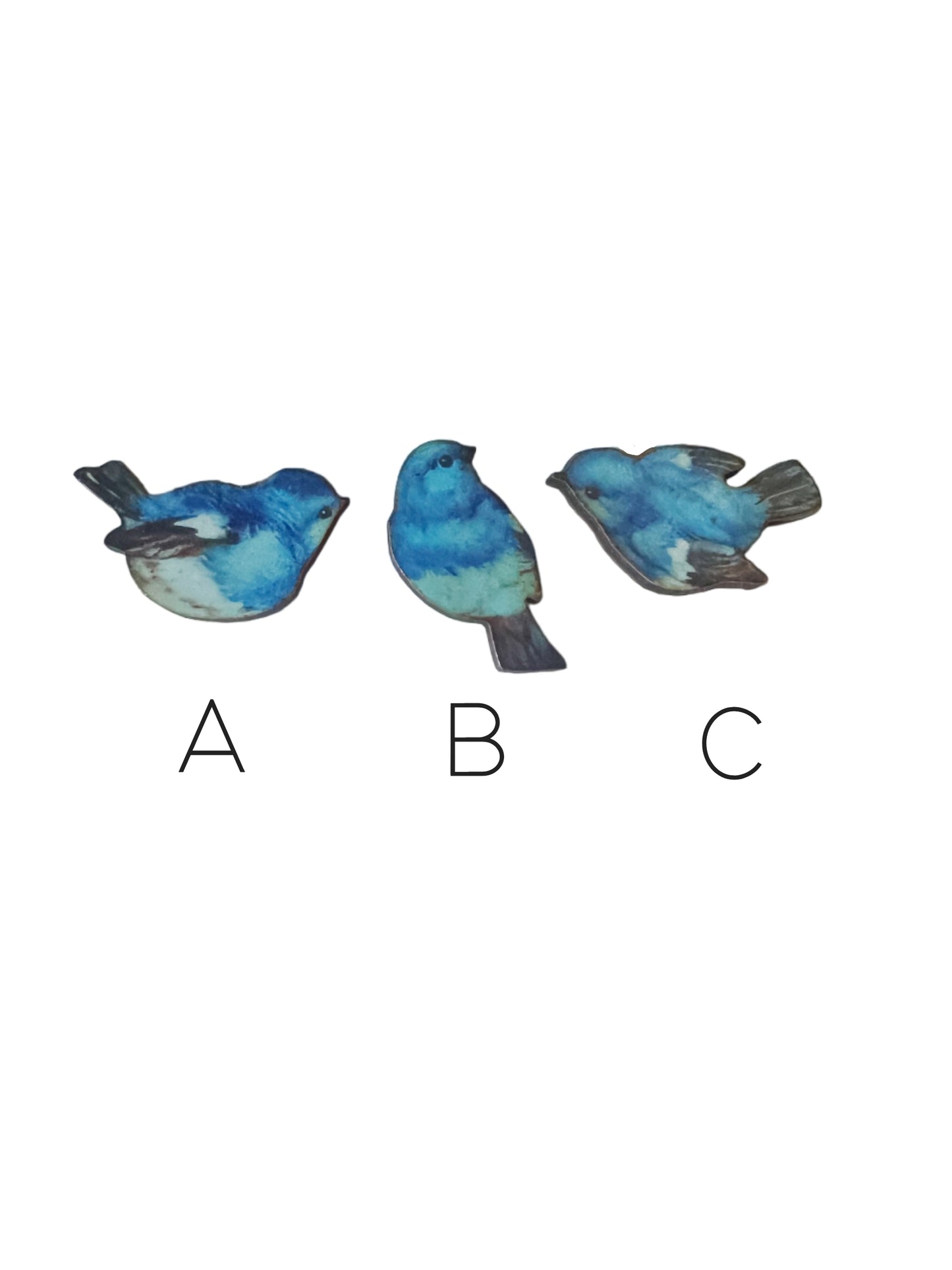 Blue bird pin OR necklace