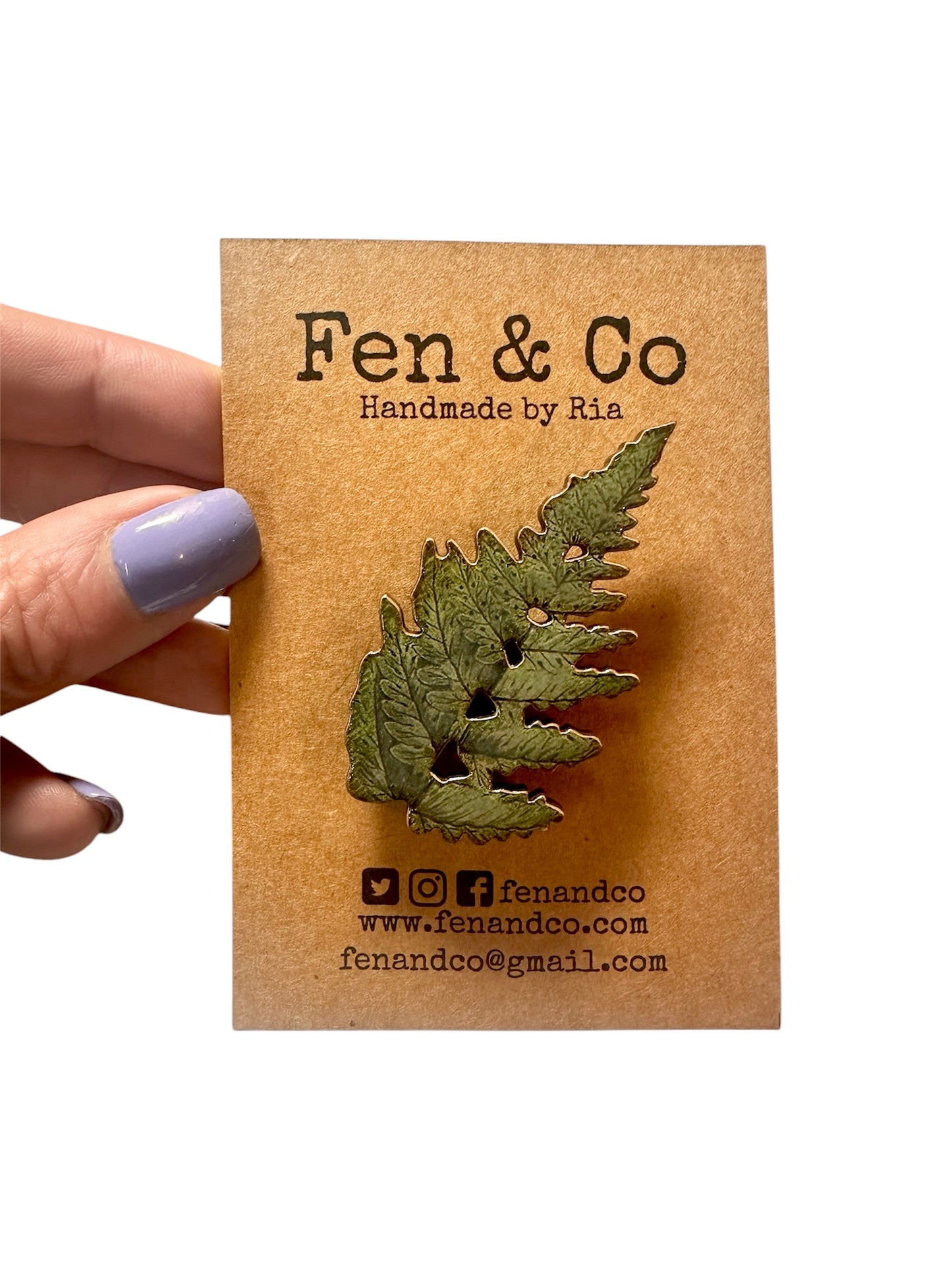Fern brooch