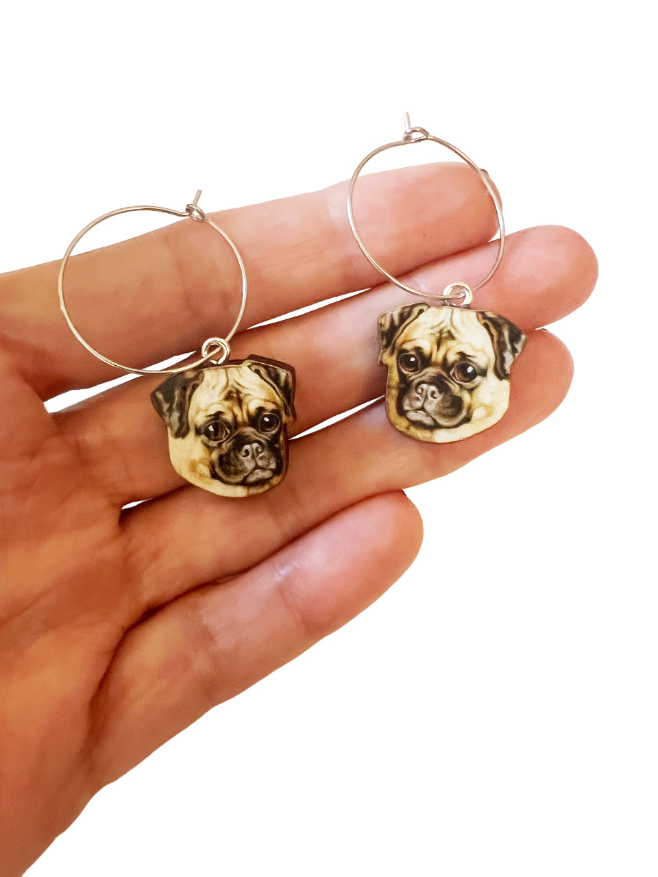 Pug earrings