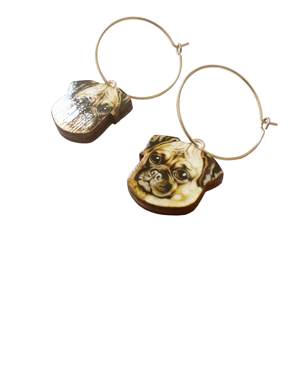Pug earrings