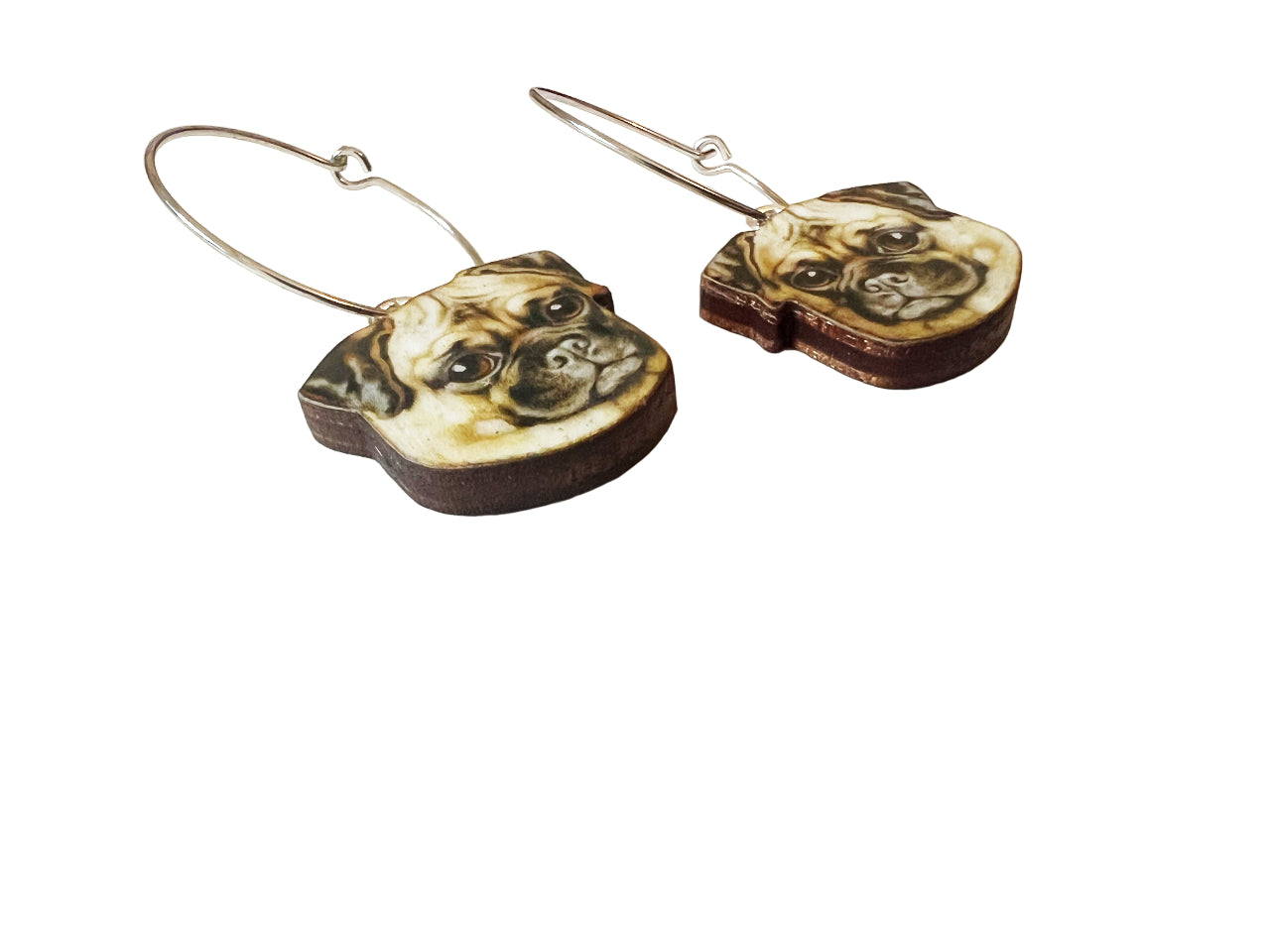 Pug earrings