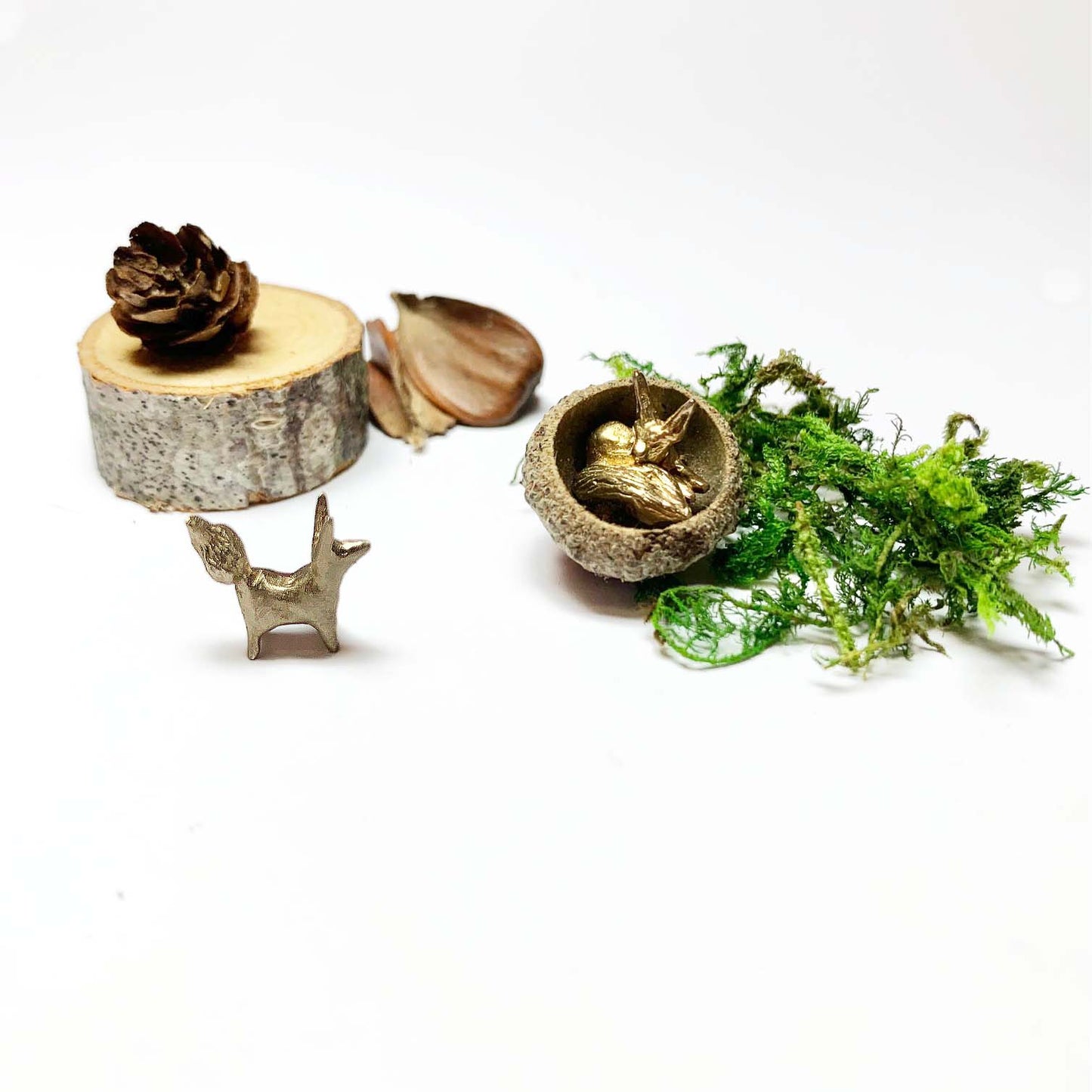Miniature bronze fox