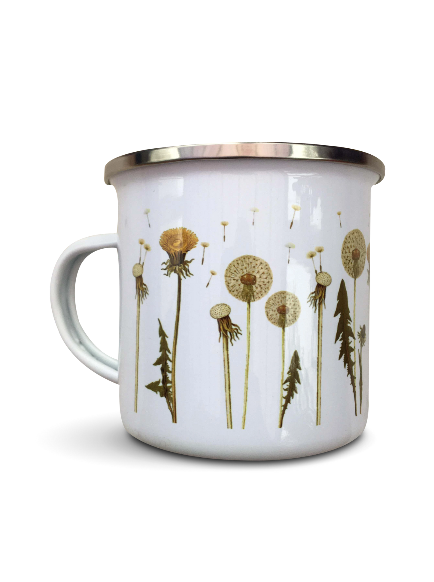 Dandelion enamel mug