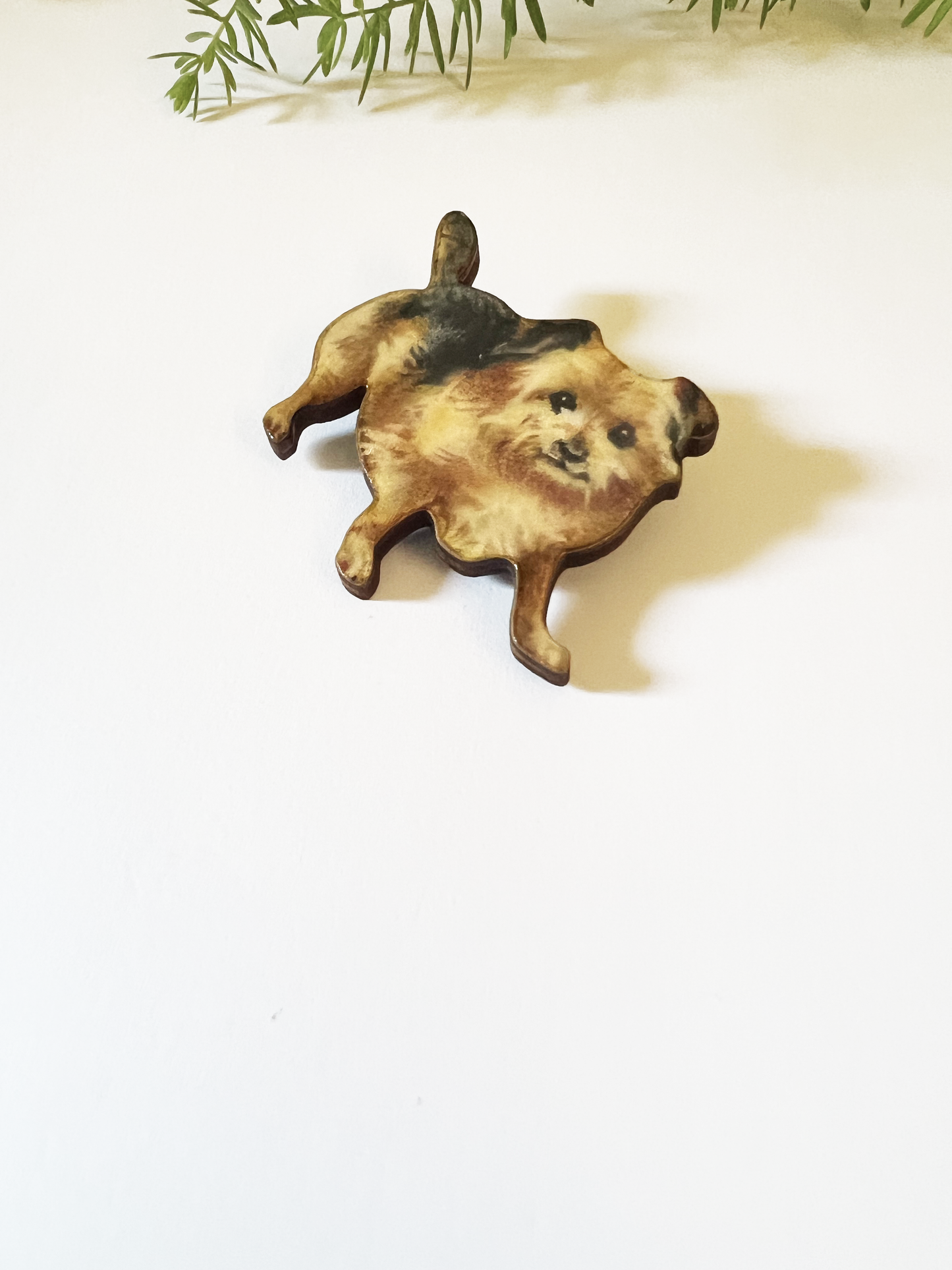 Small dog brooch