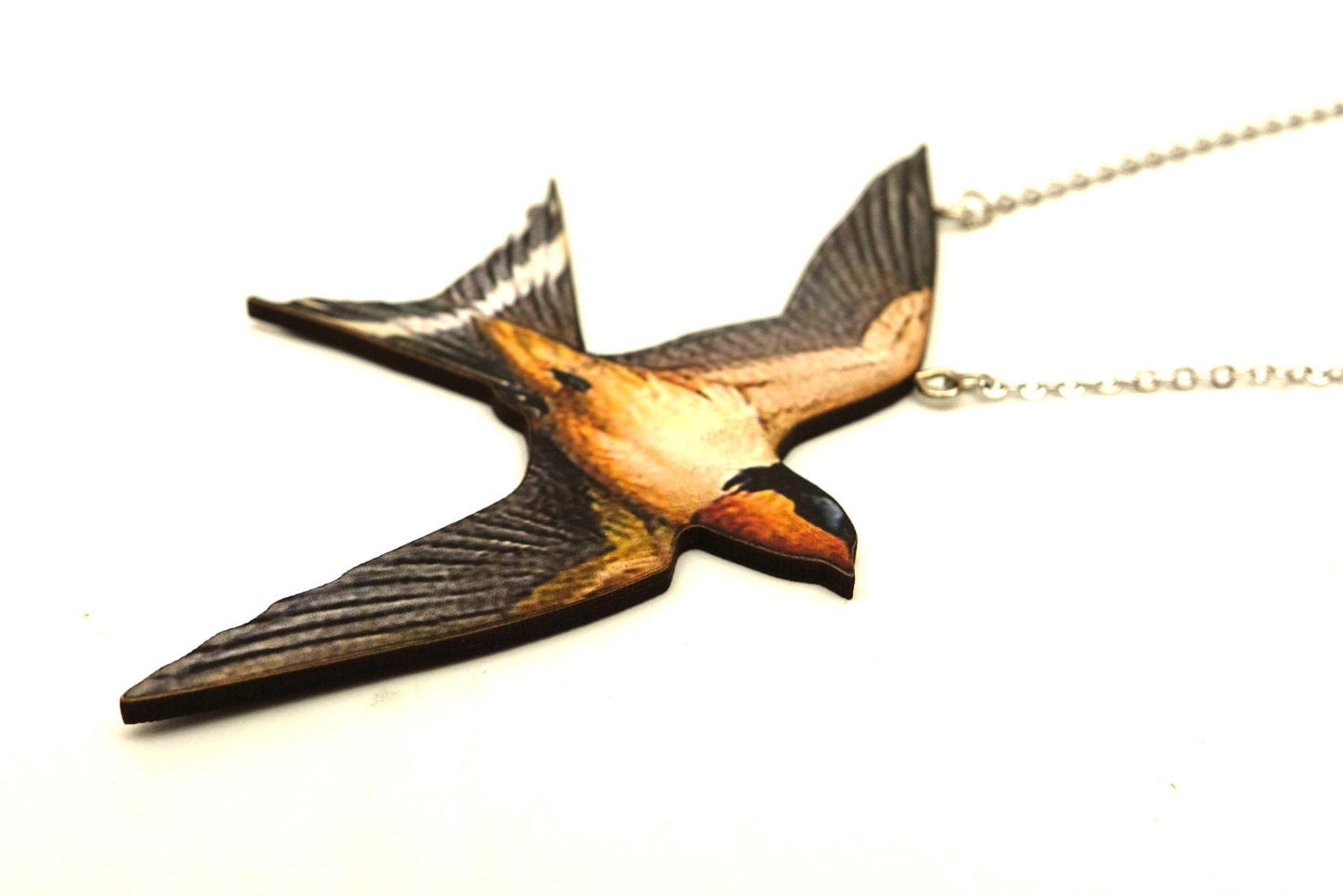 Flying swallow necklace