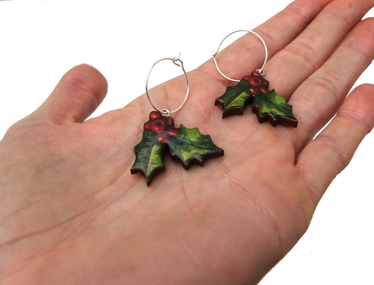 Holly earrings and necklace