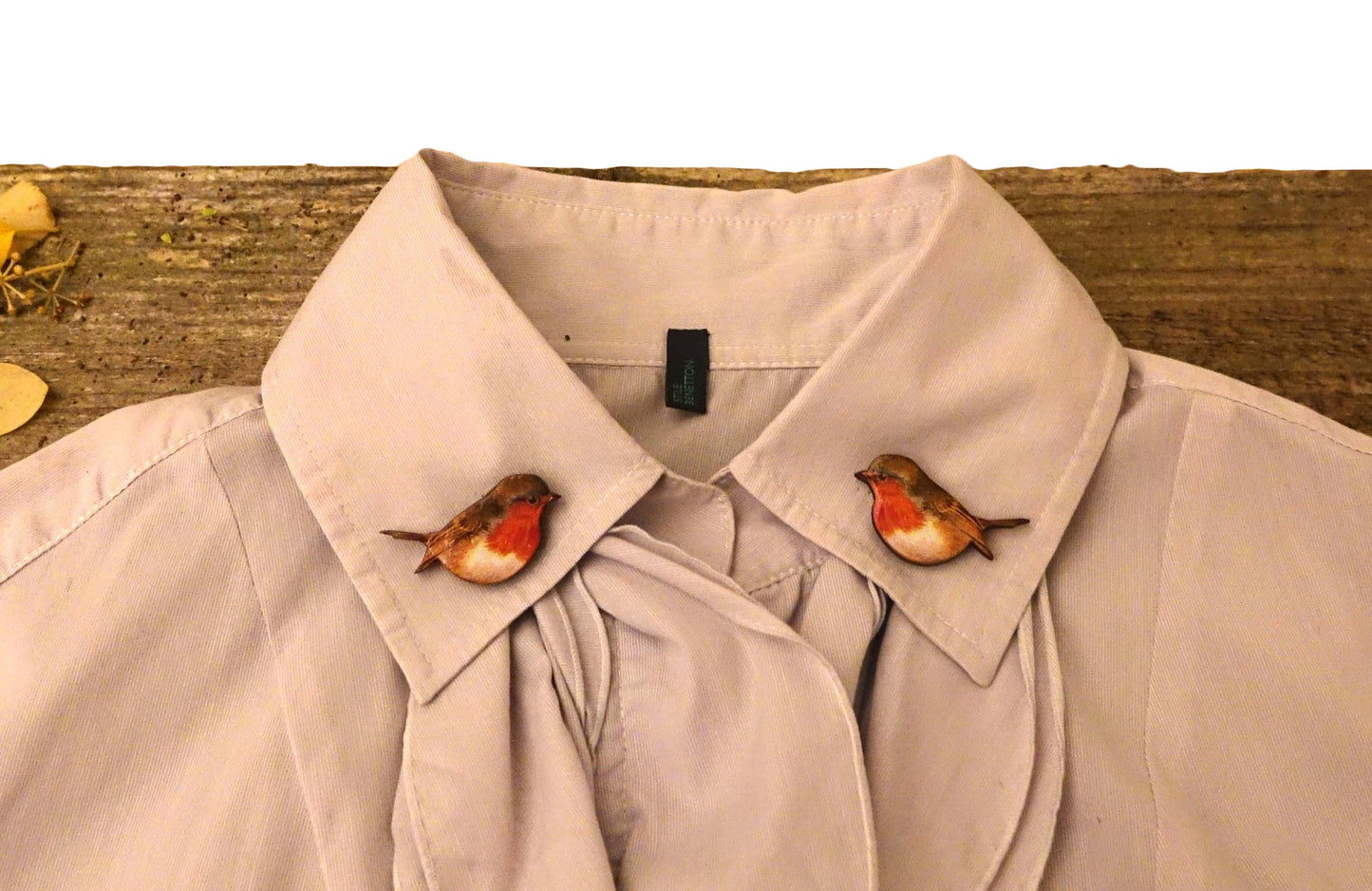 Robin brooch