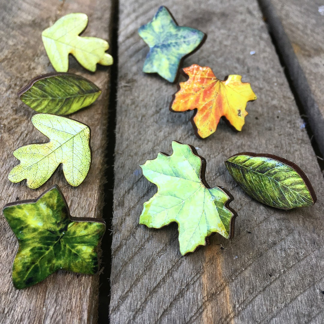 Leaf earrings