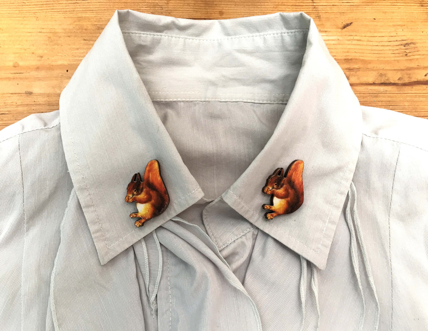Acorn and Oak leaf collar pins