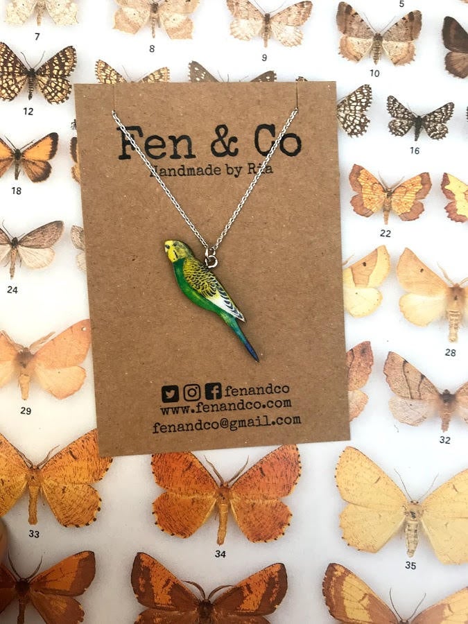Budgie earrings