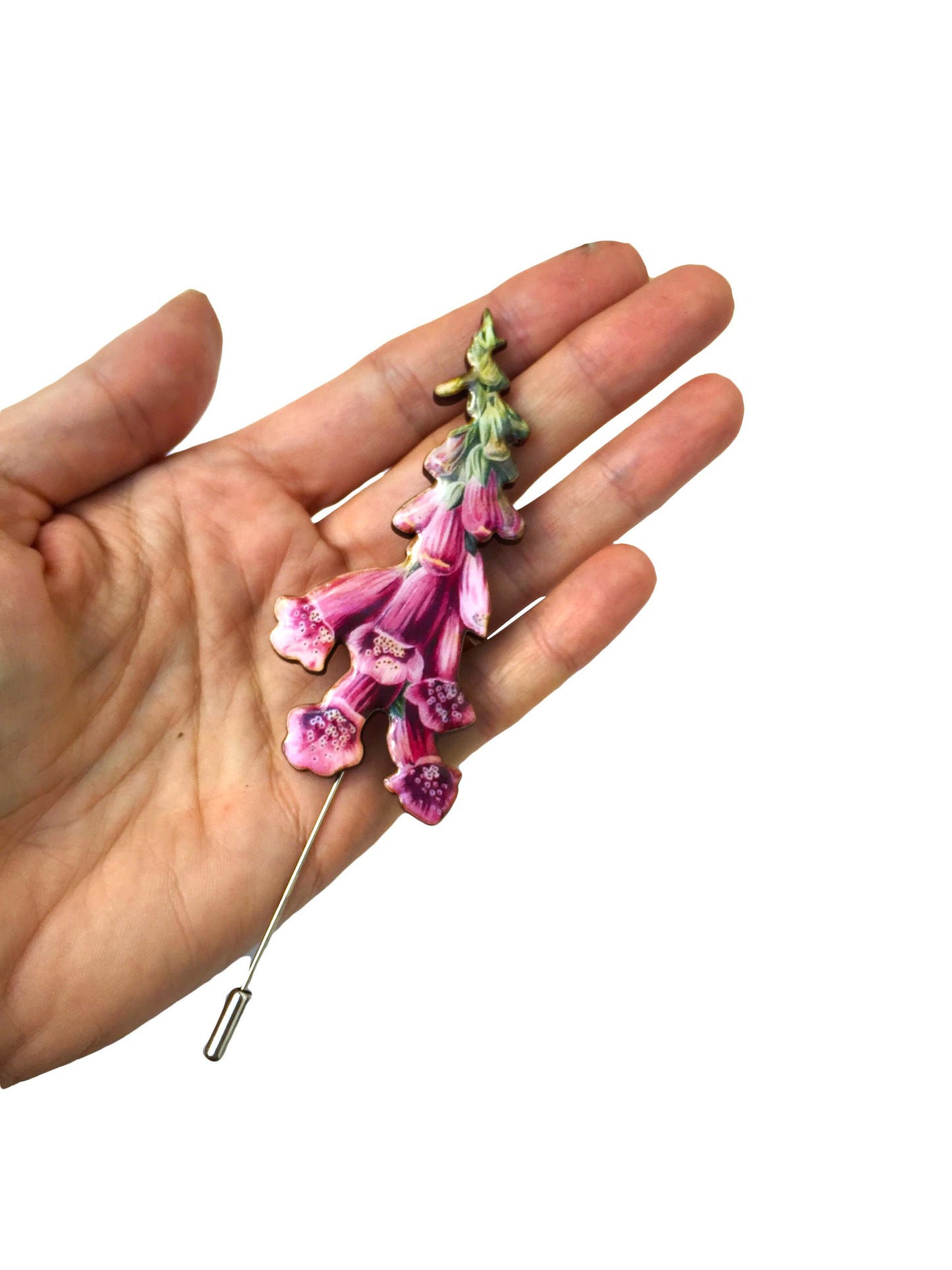 Pink Foxglove necklace
