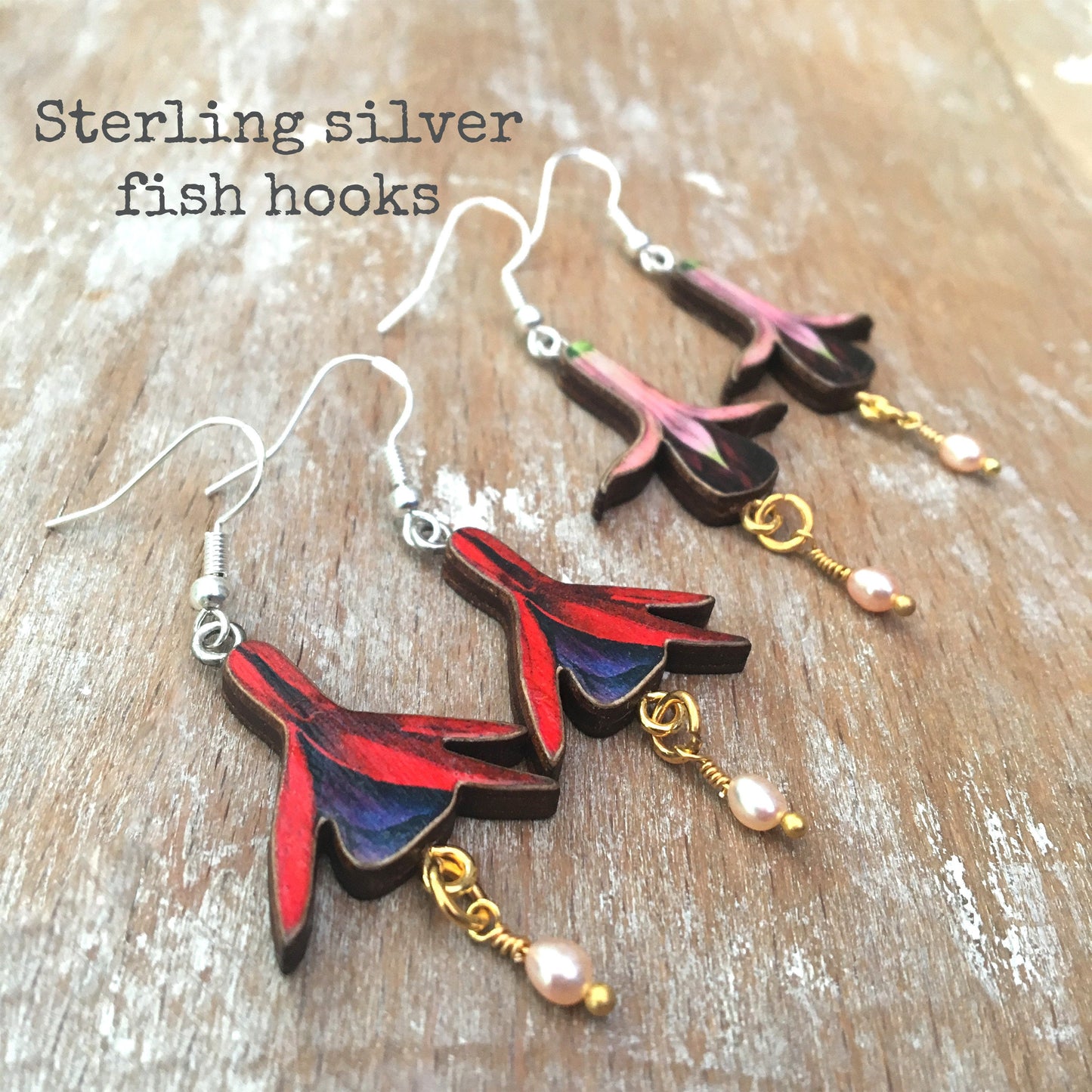 Fuchsia earrings