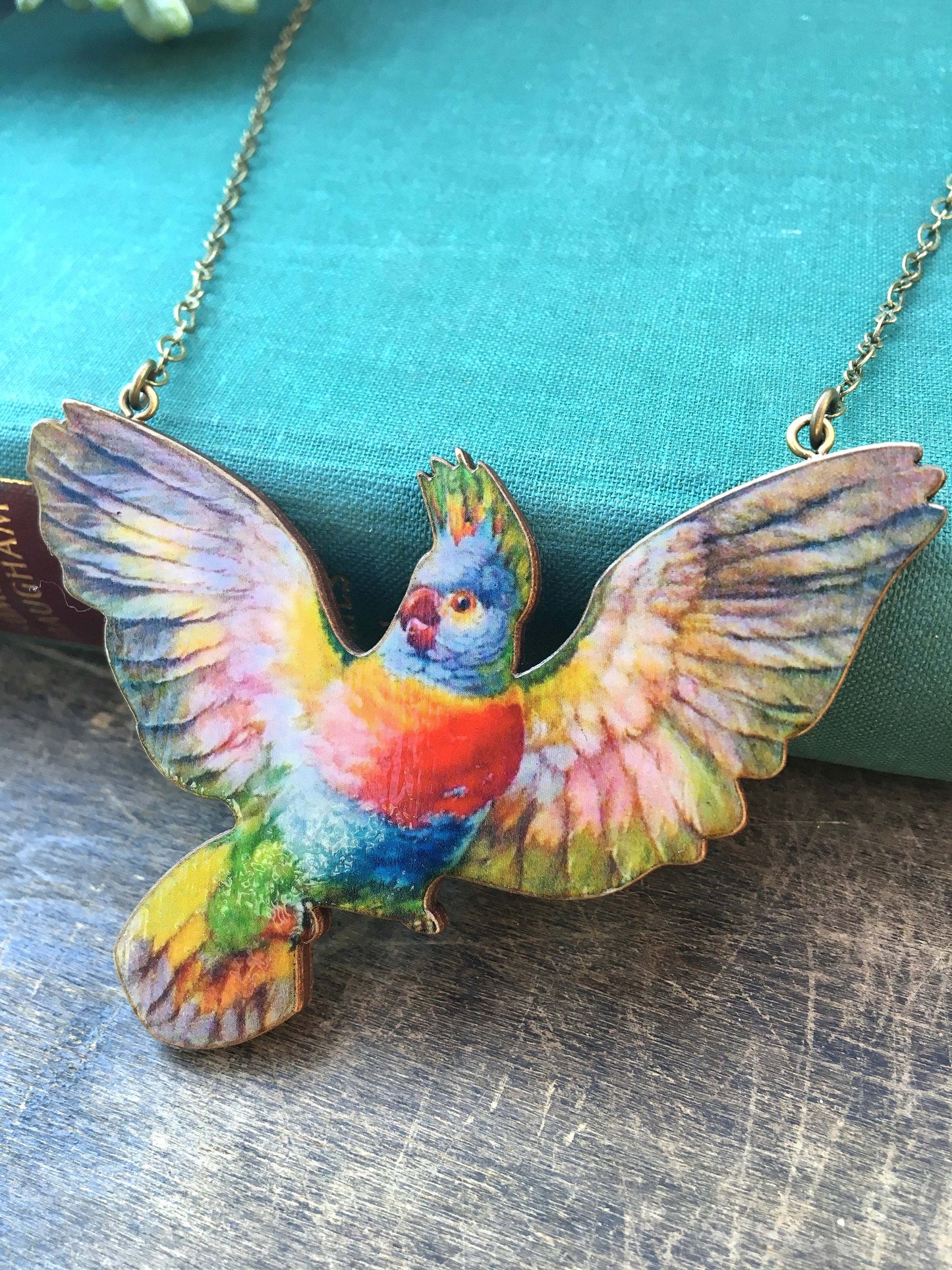 Pink Cockatoo necklace