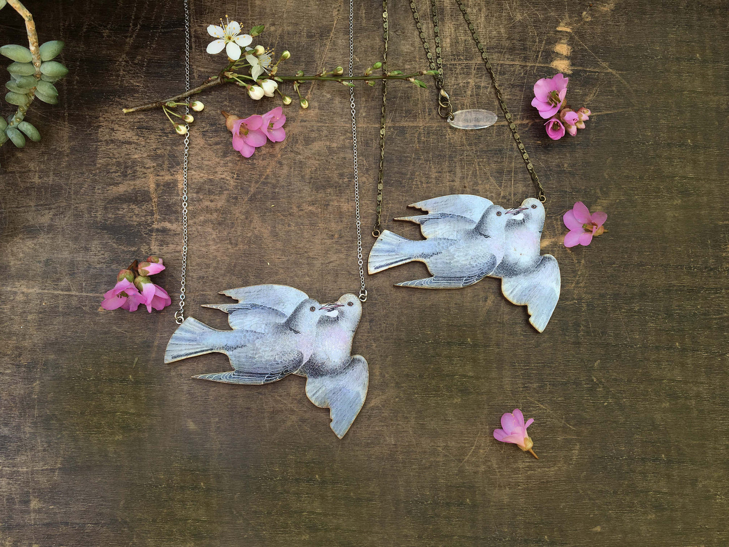Love dove necklace