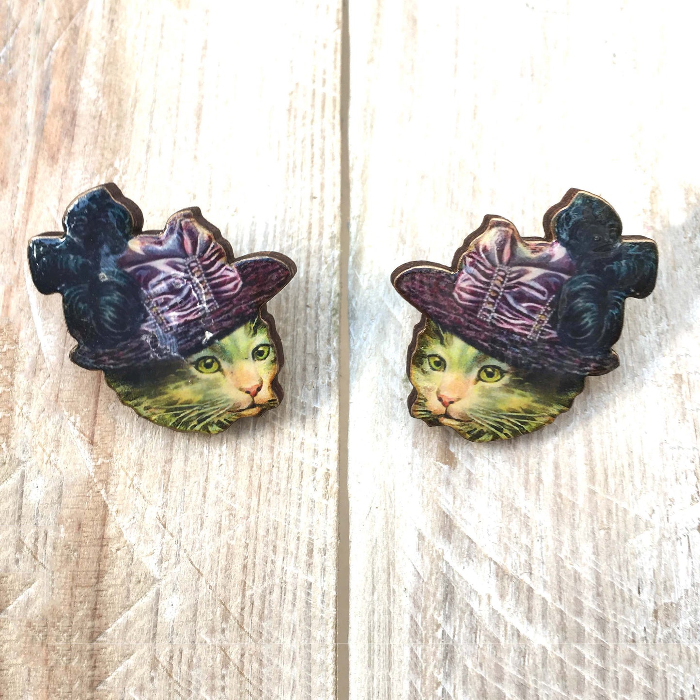 Cat lapel pins