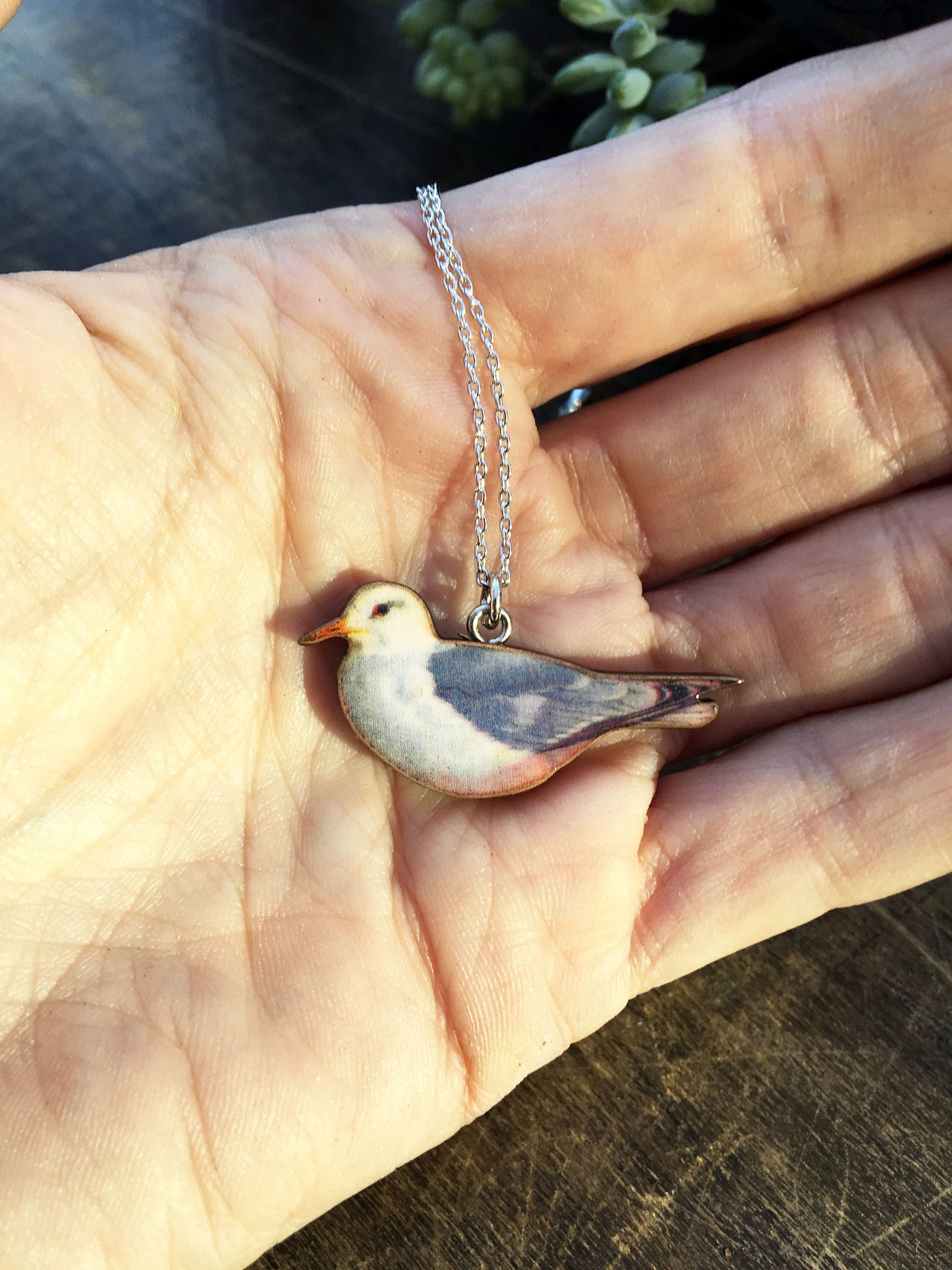 Seagull necklace