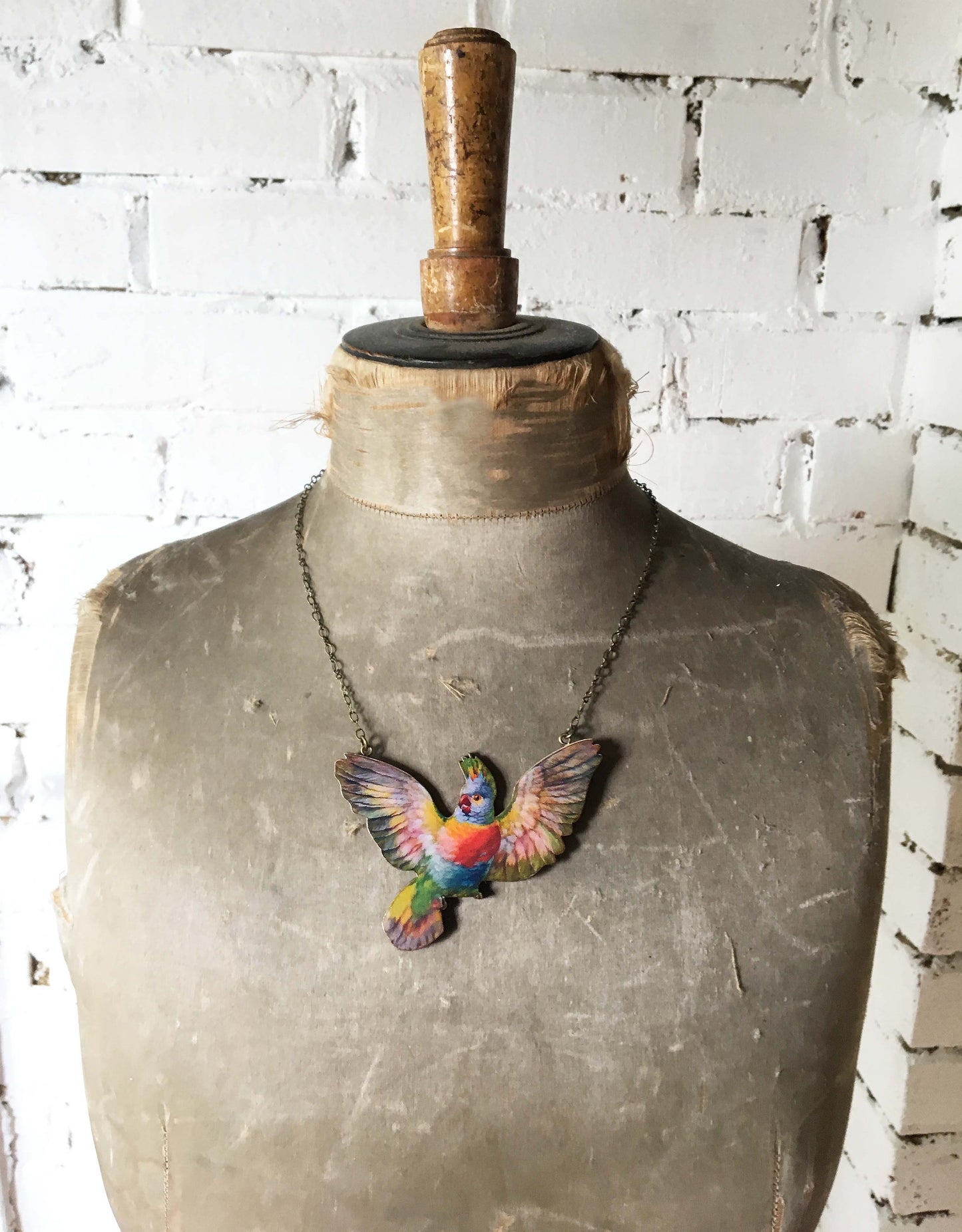 Pink Cockatoo necklace