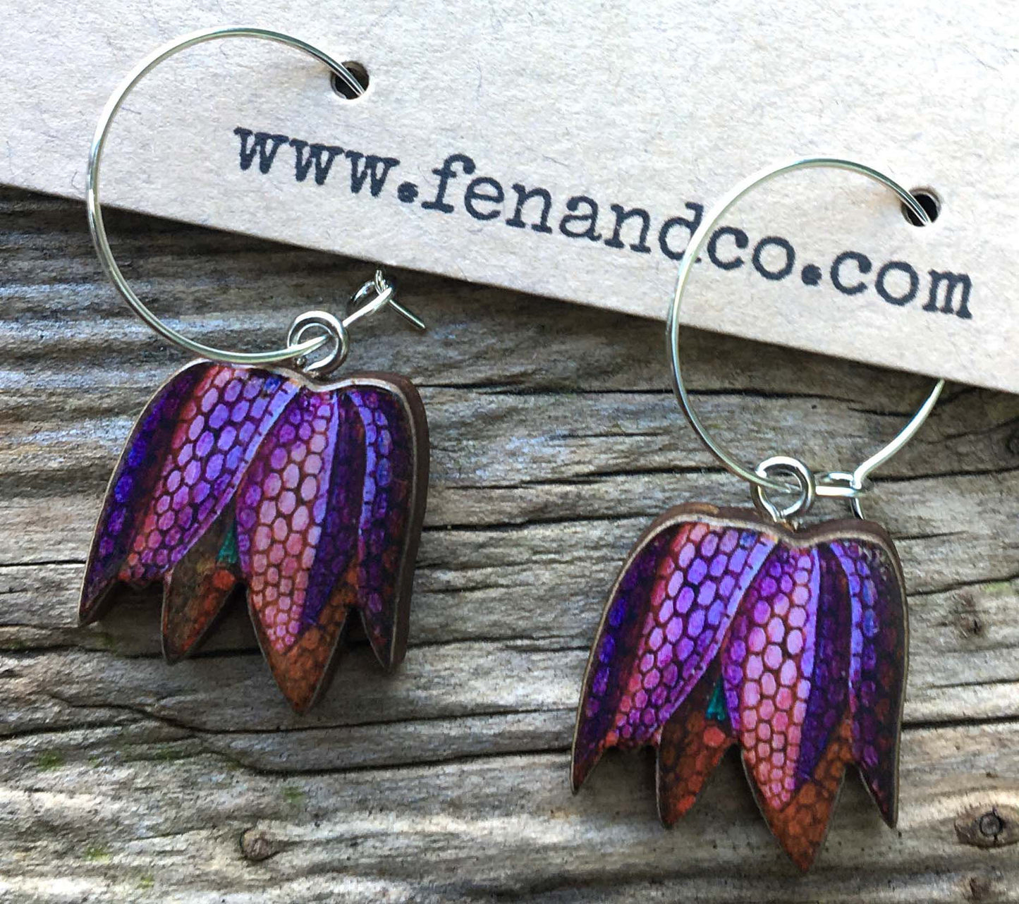 Fritillary earrings