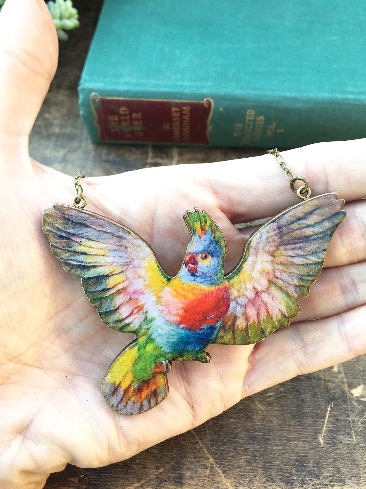 Pink Cockatoo necklace