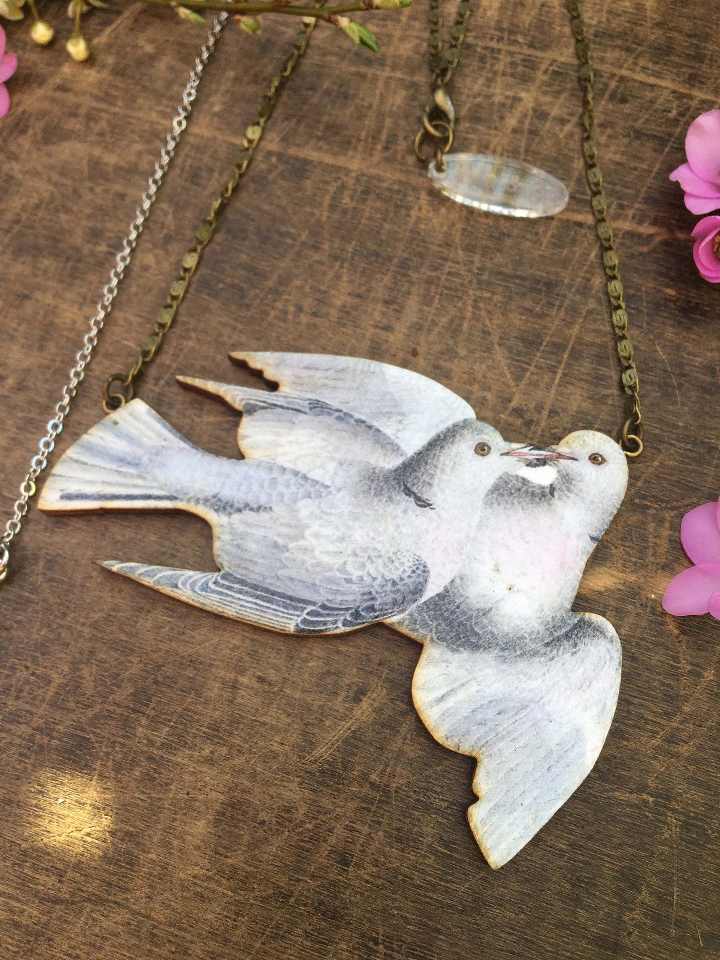 Love dove necklace