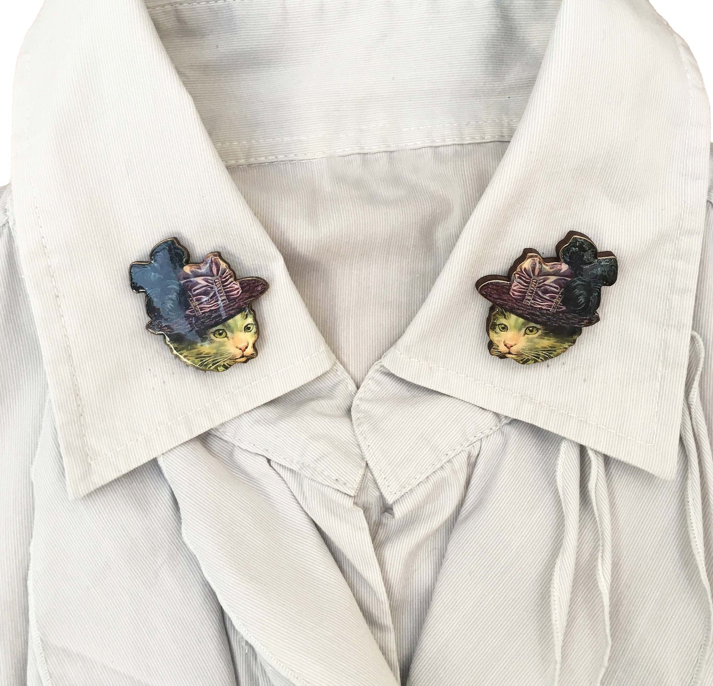 Cat lapel pins