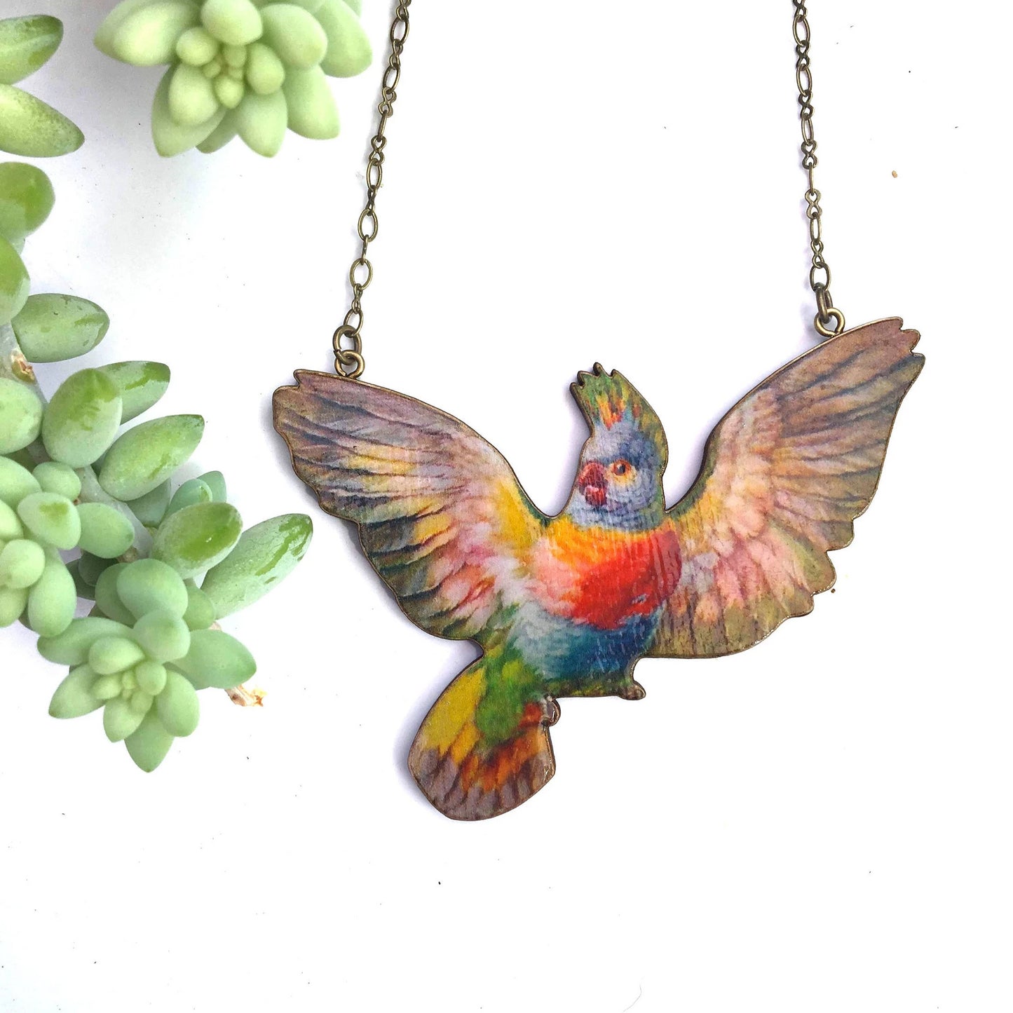 Pink Cockatoo necklace