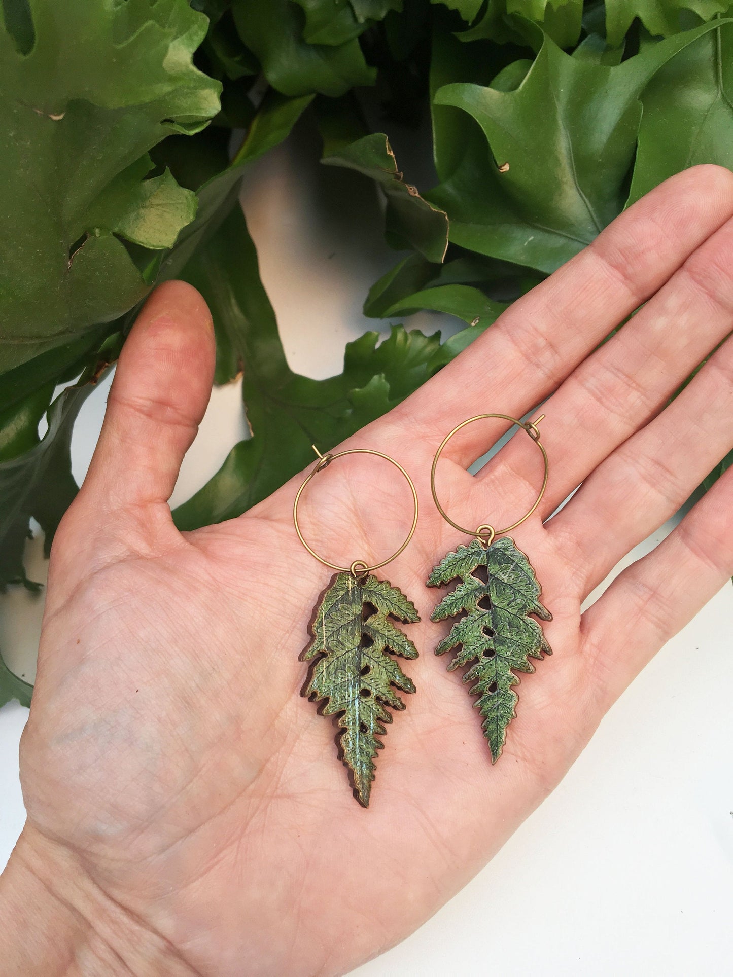Fern earrings