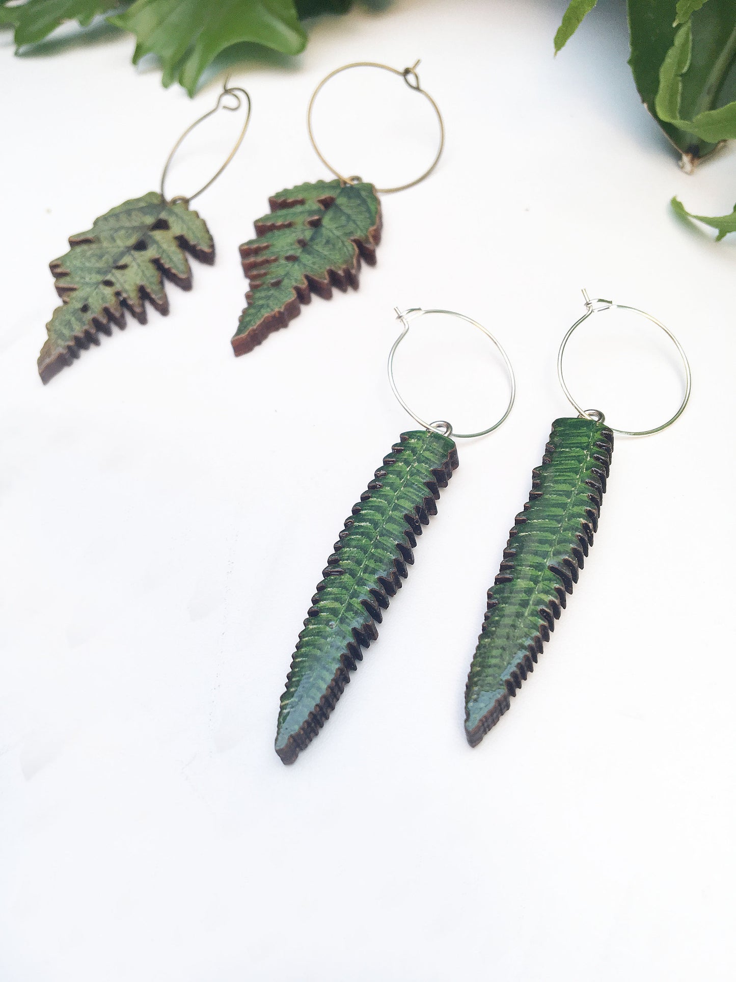 Fern earrings