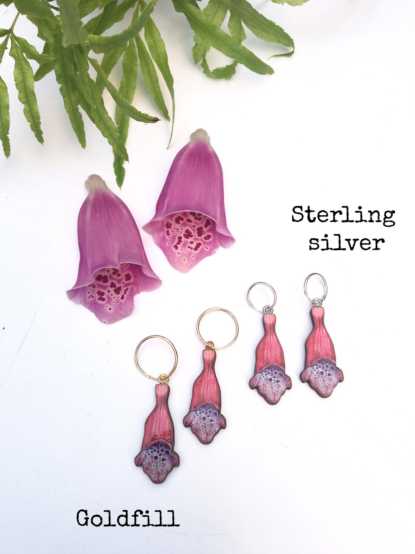 Foxglove earrings