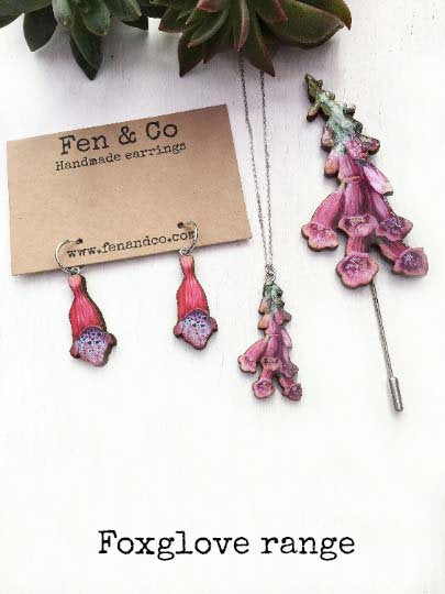 Foxglove earrings