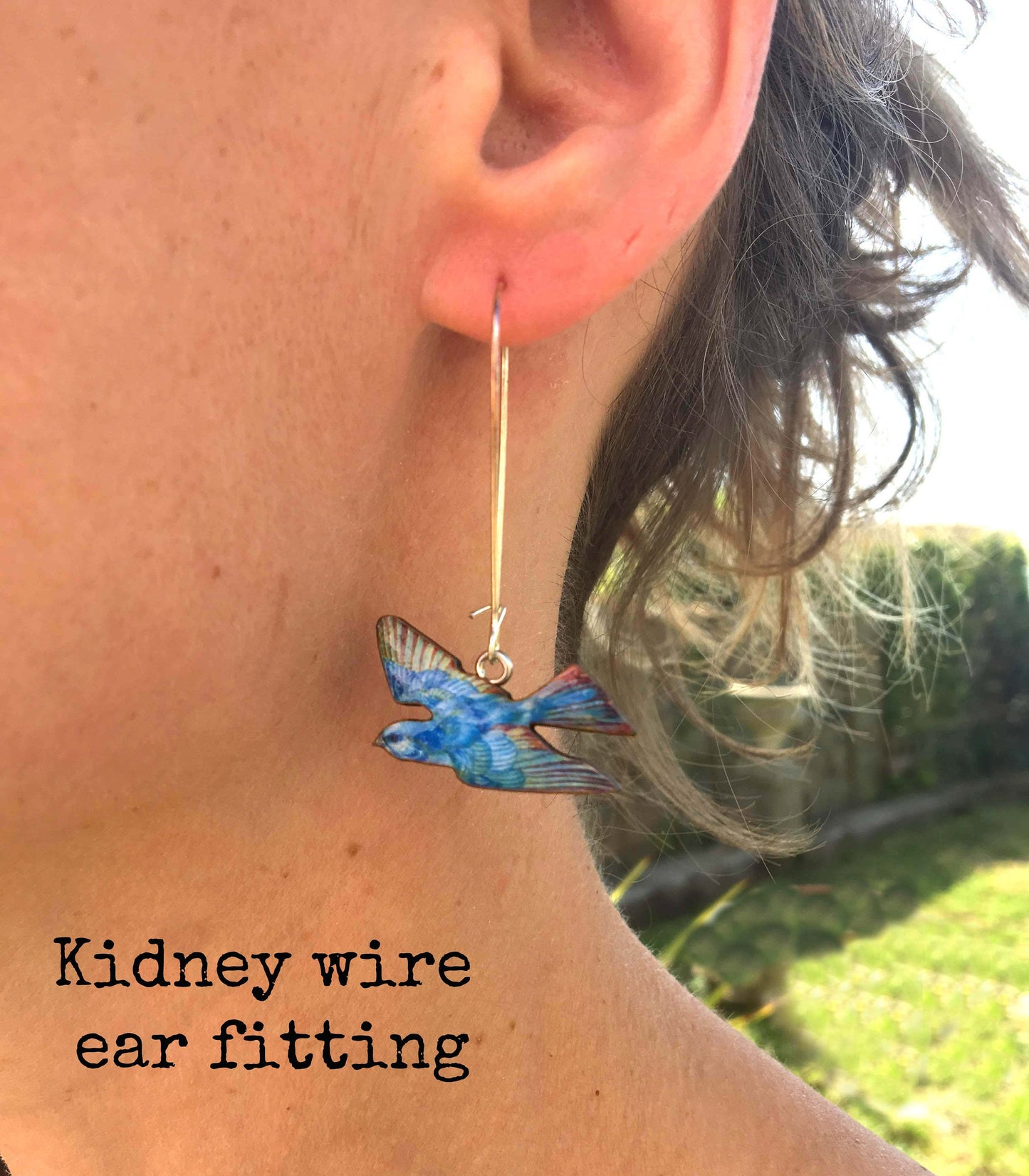 Bluebird earrings