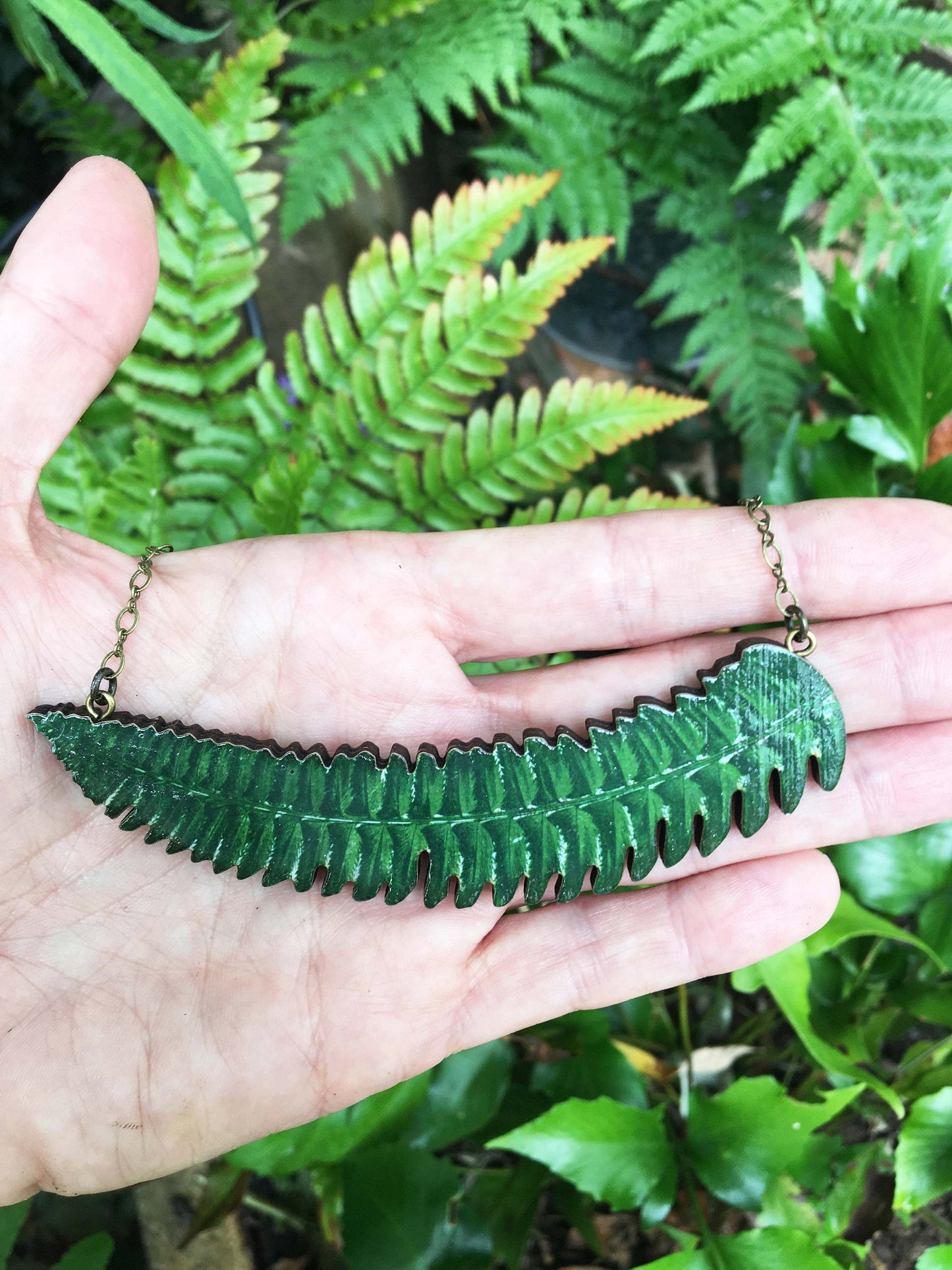 Fern necklace