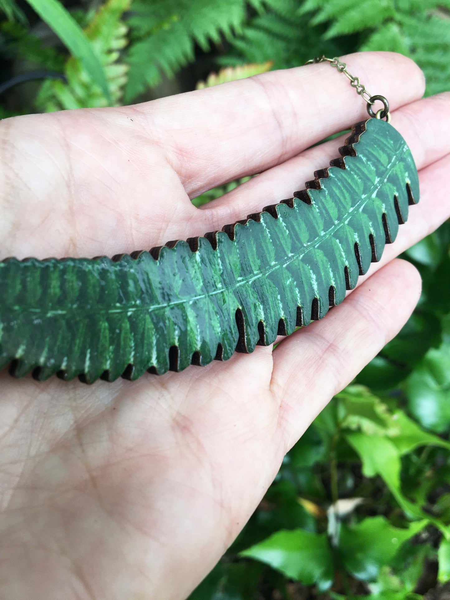 Fern necklace