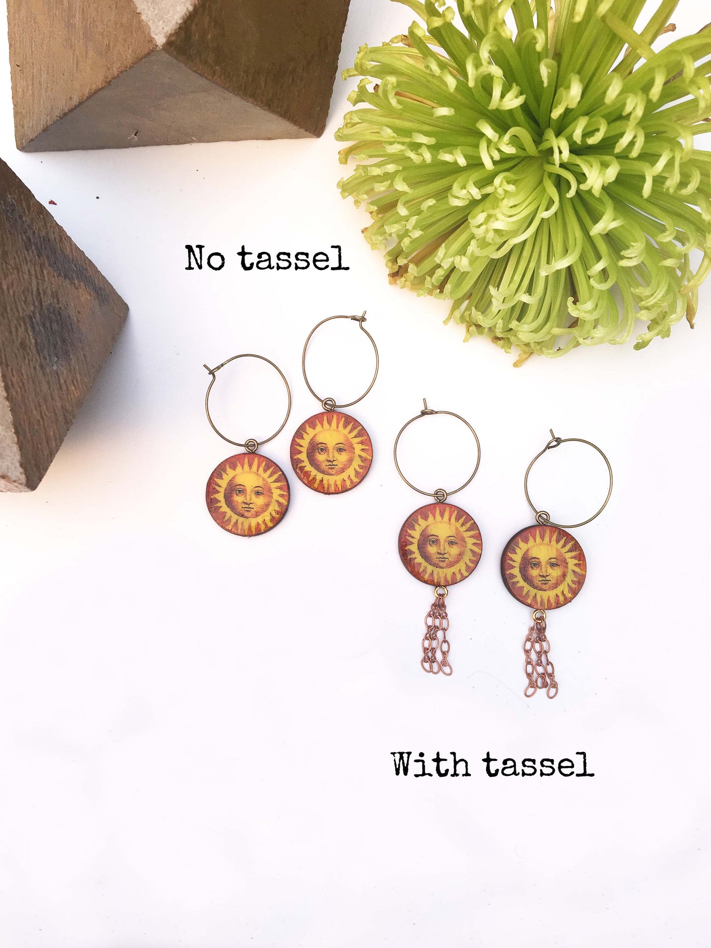 Big sun earrings