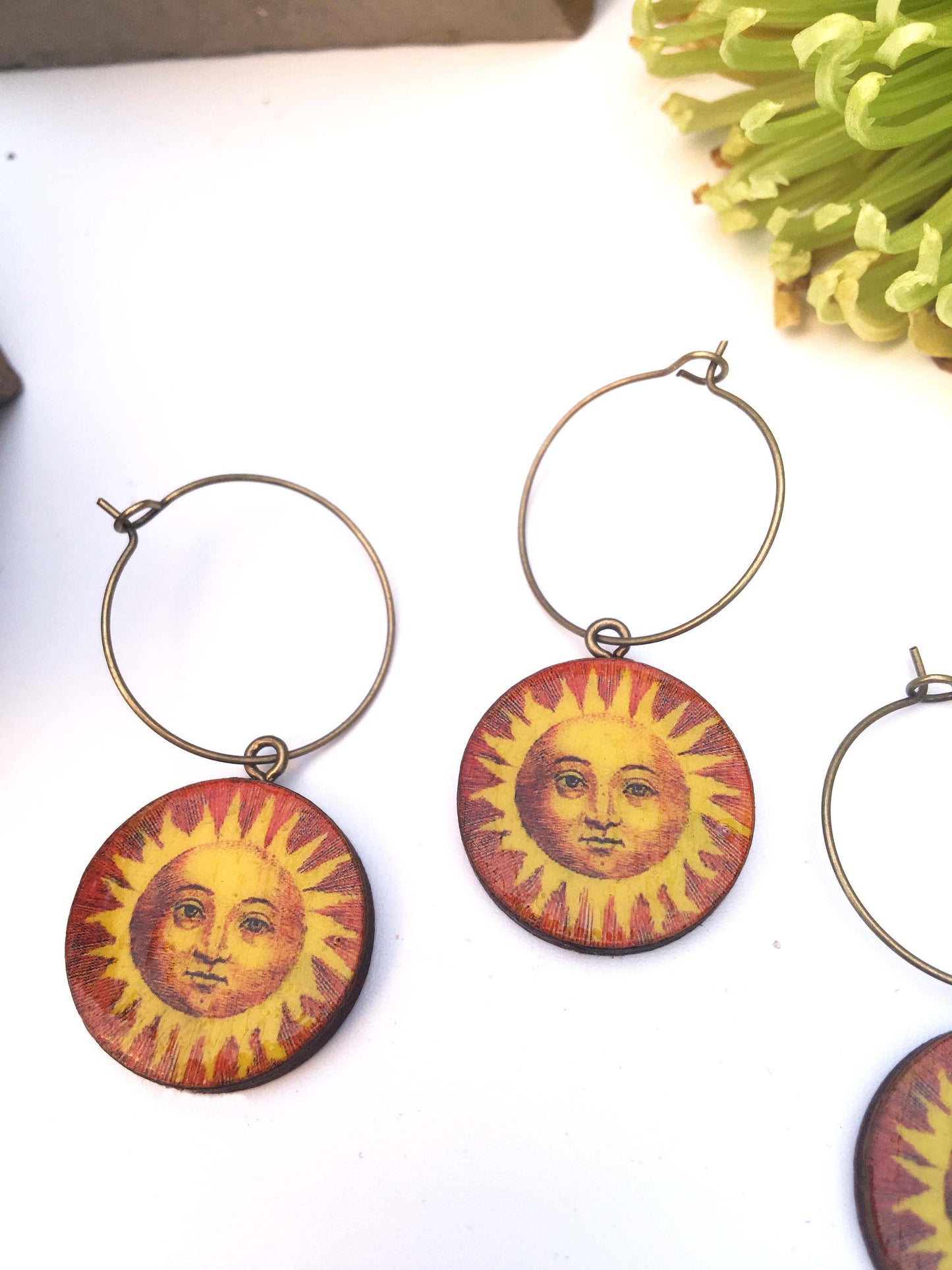 Big sun earrings