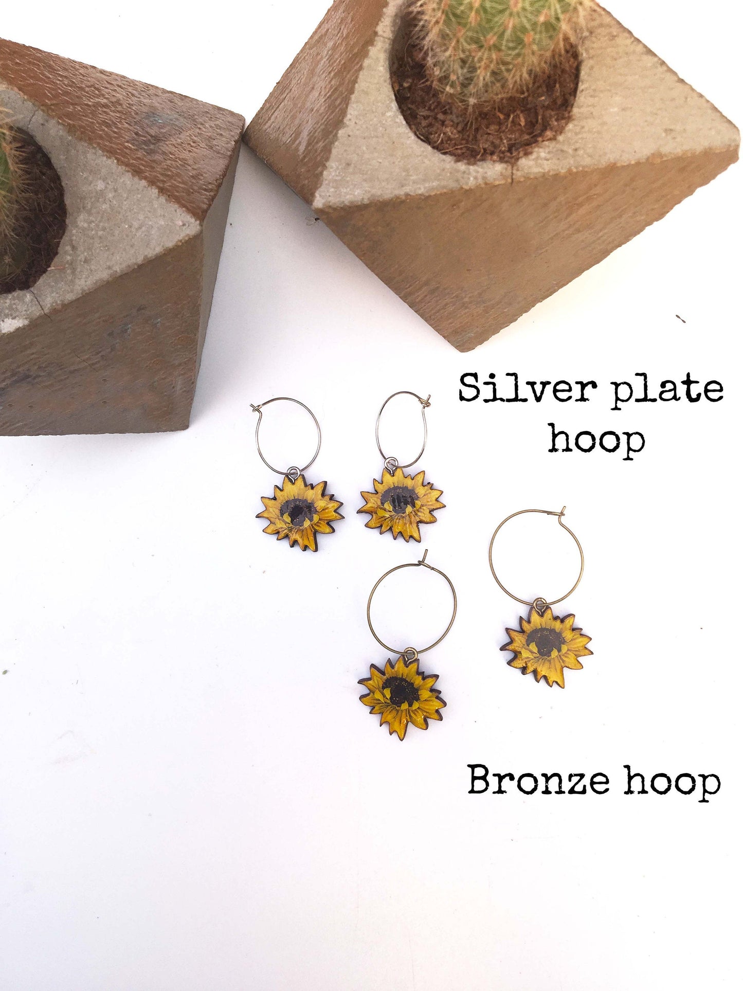 Sunflower earrings