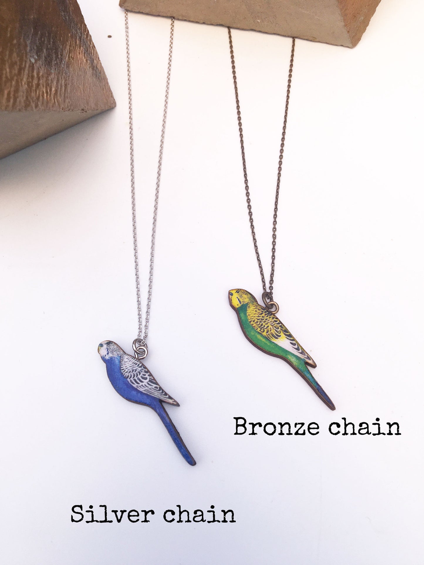 Budgie earrings