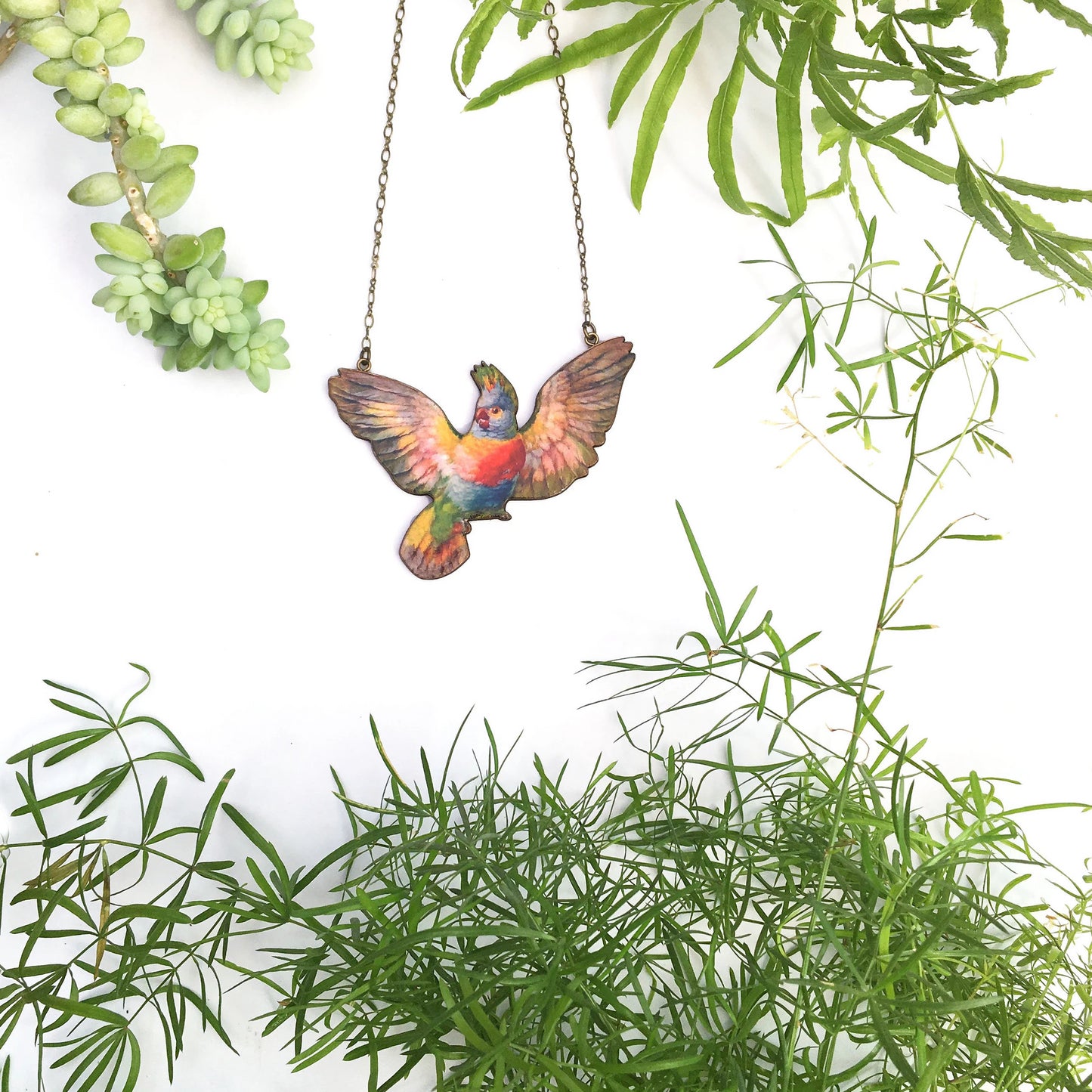 Pink Cockatoo necklace