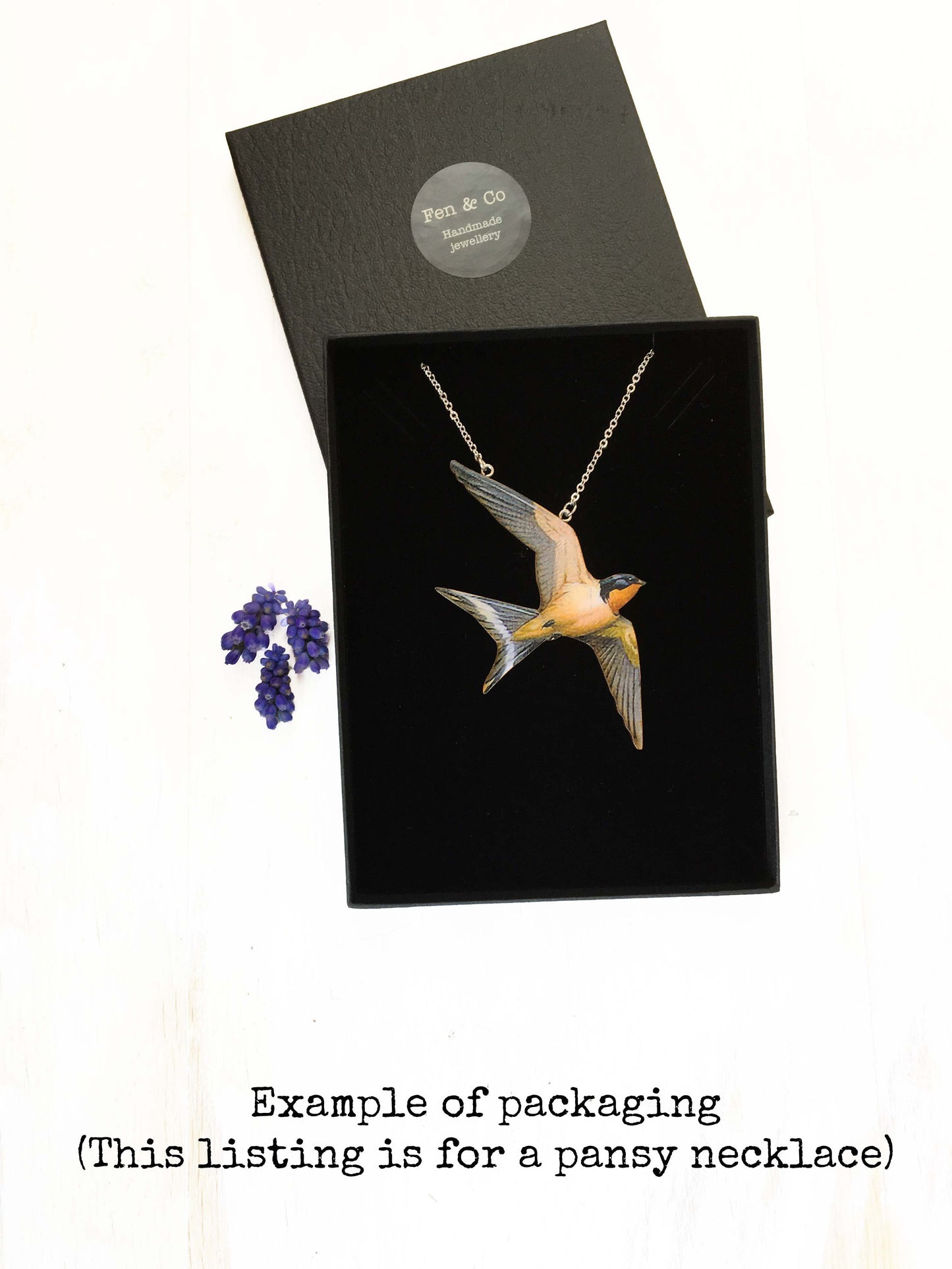 Pansy necklace