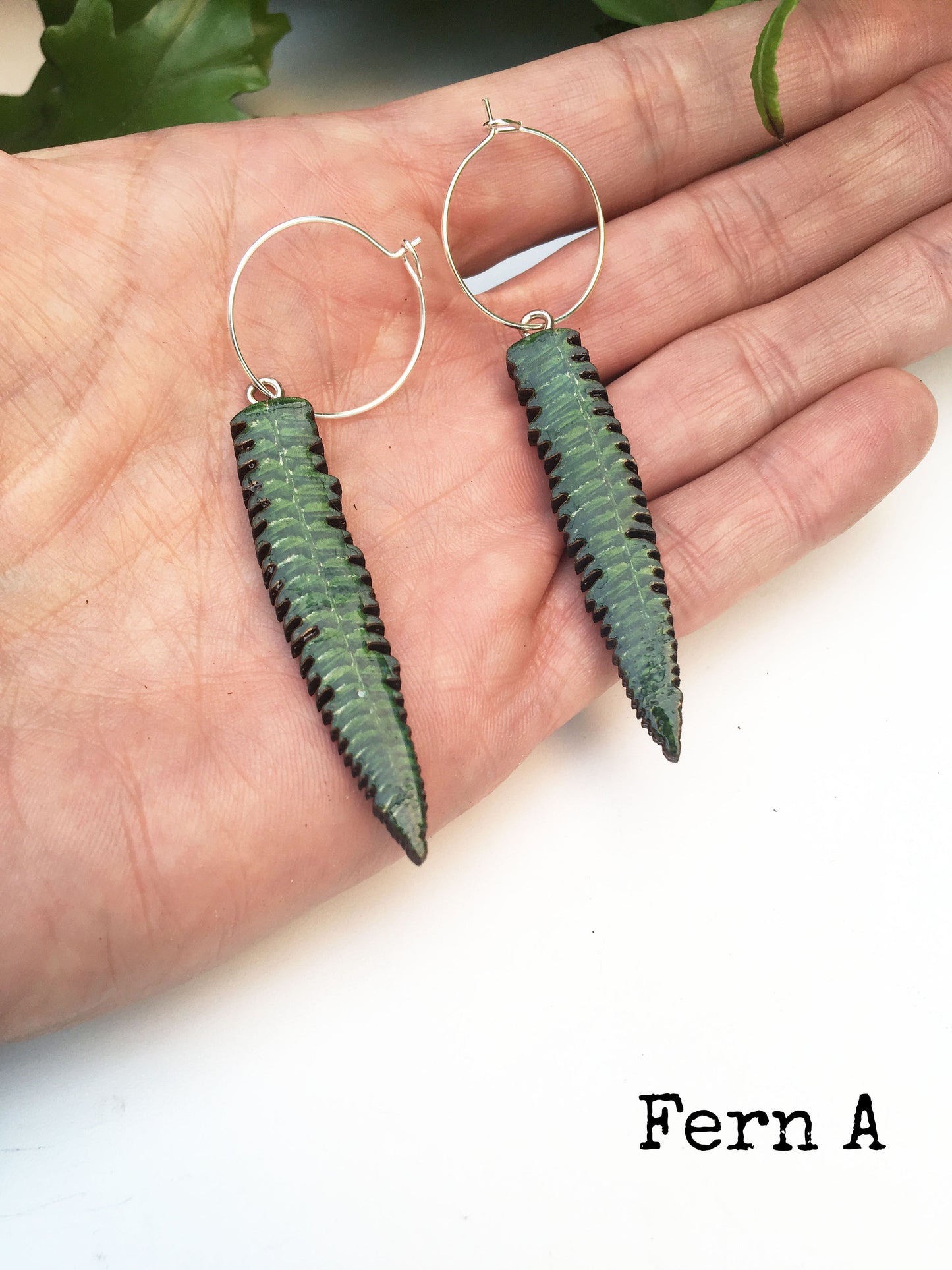 Fern earrings