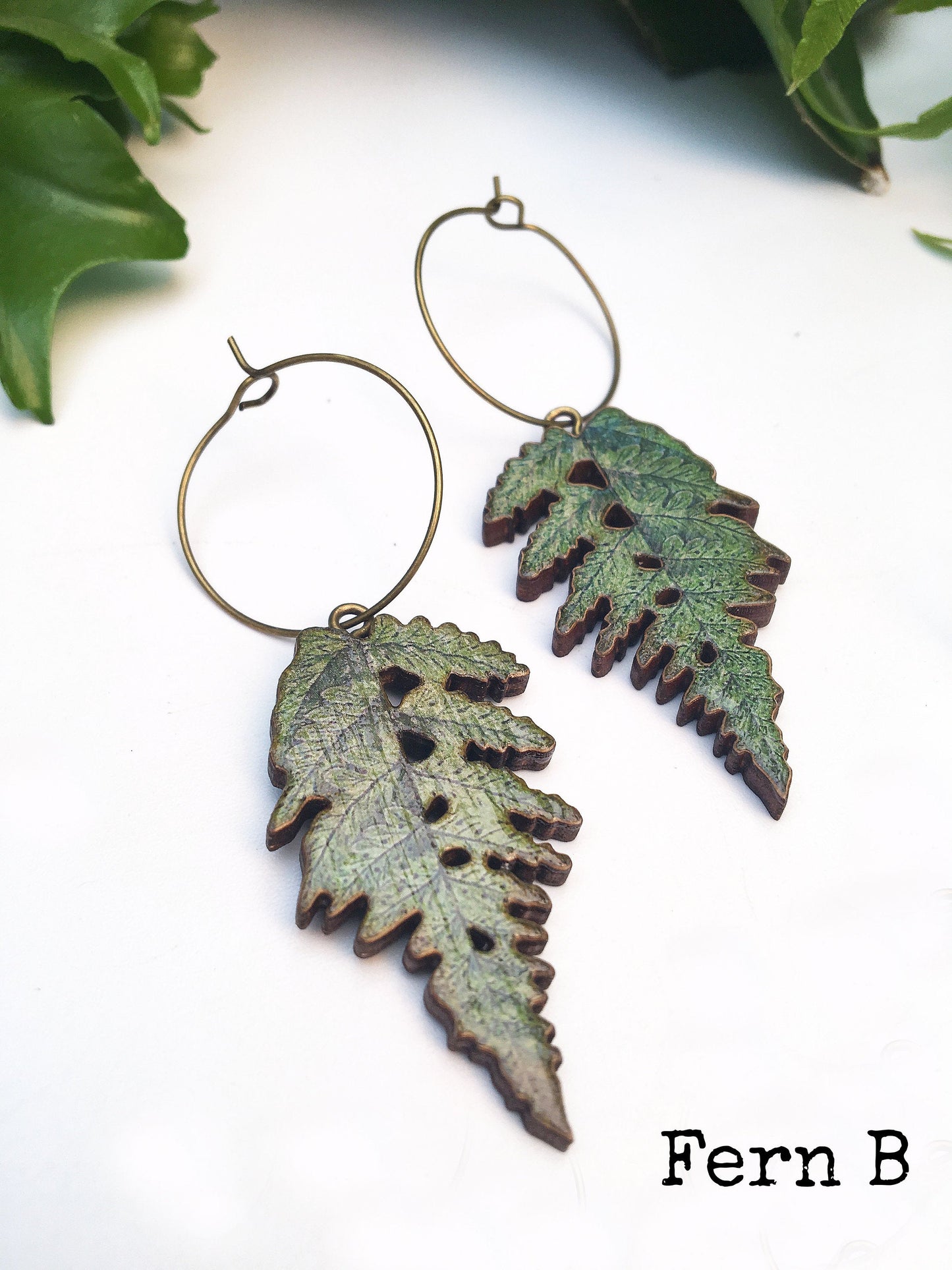 Fern earrings