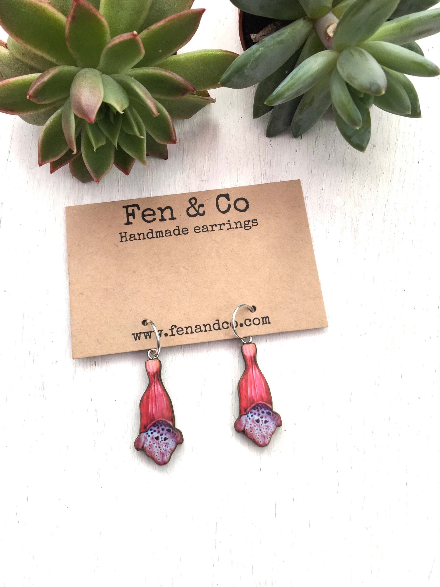 Foxglove earrings
