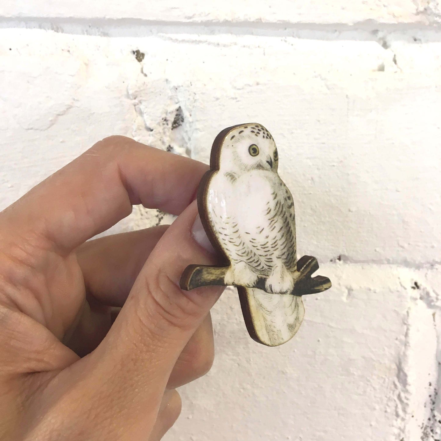 Snowy Owl brooch