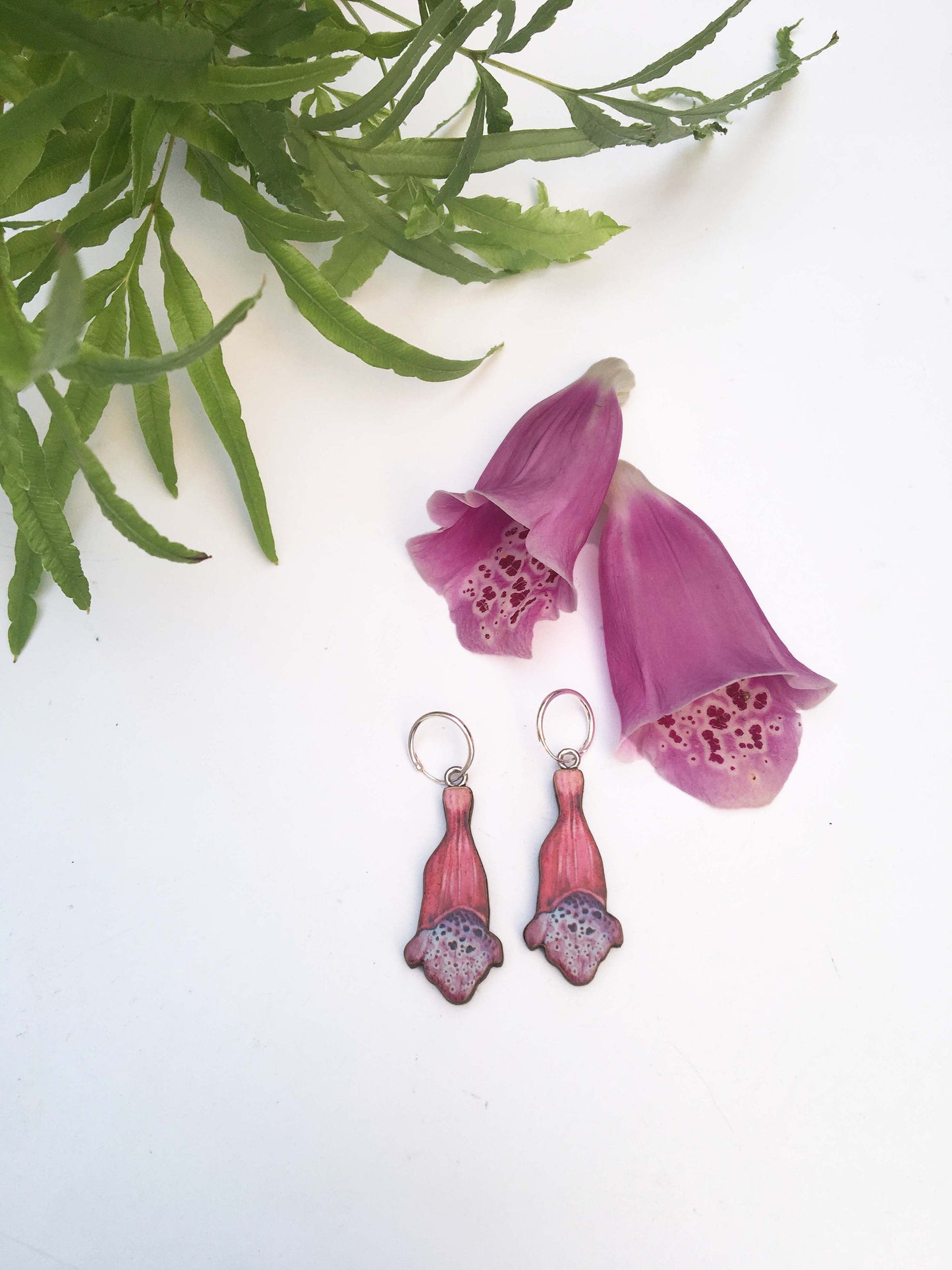 Pink Foxglove necklace