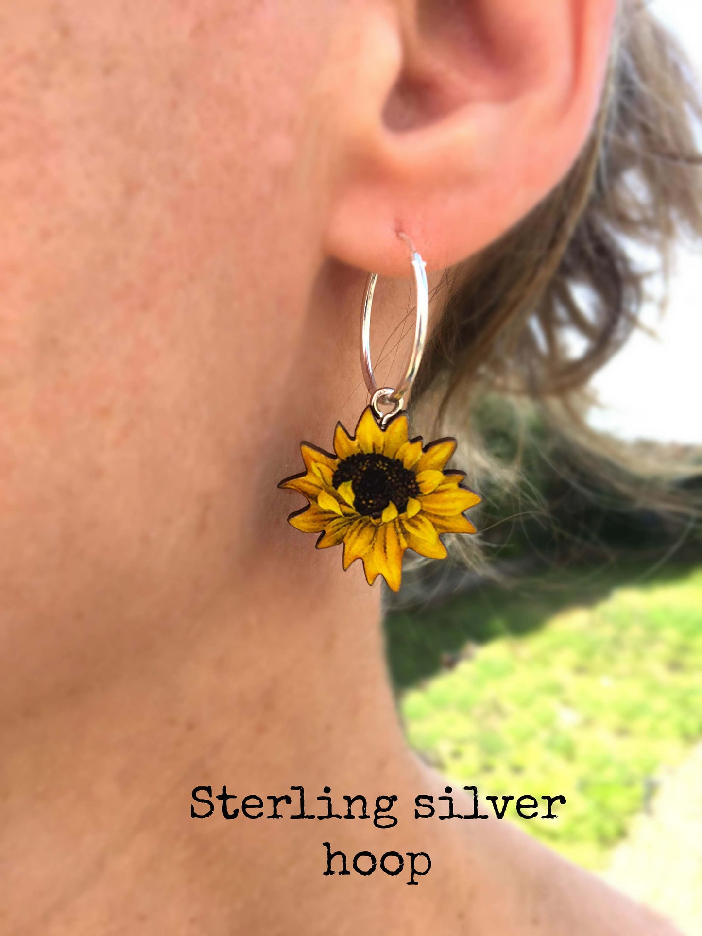Sunflower earrings