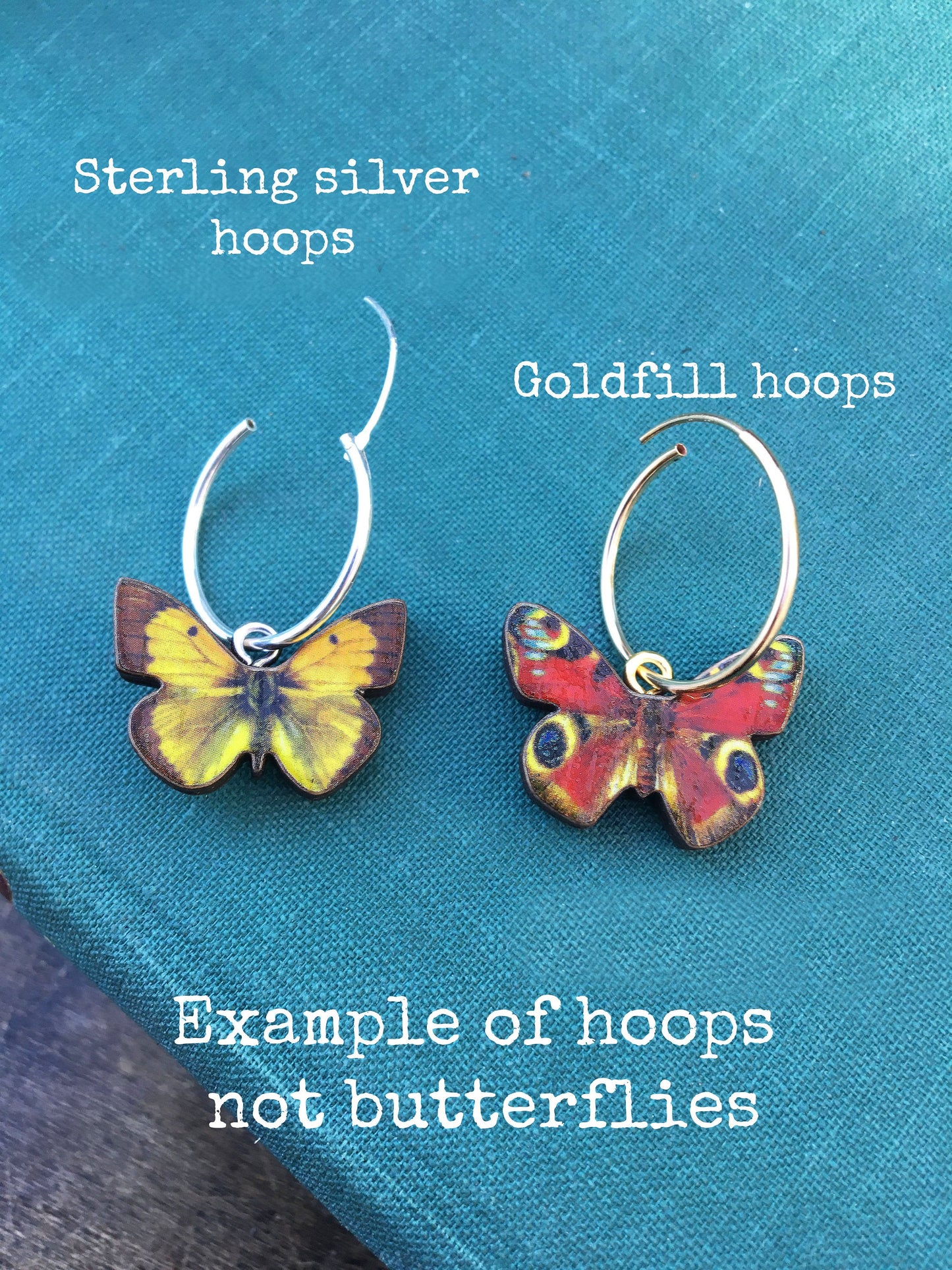 Monarch butterfly earrings
