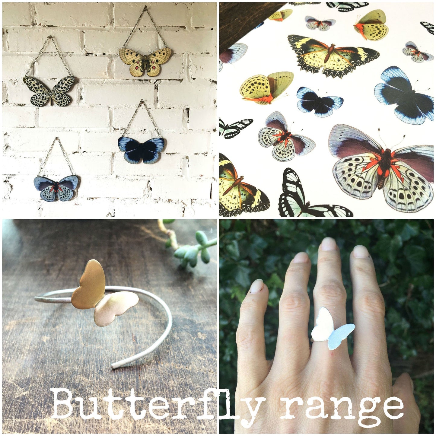 Monarch butterfly earrings