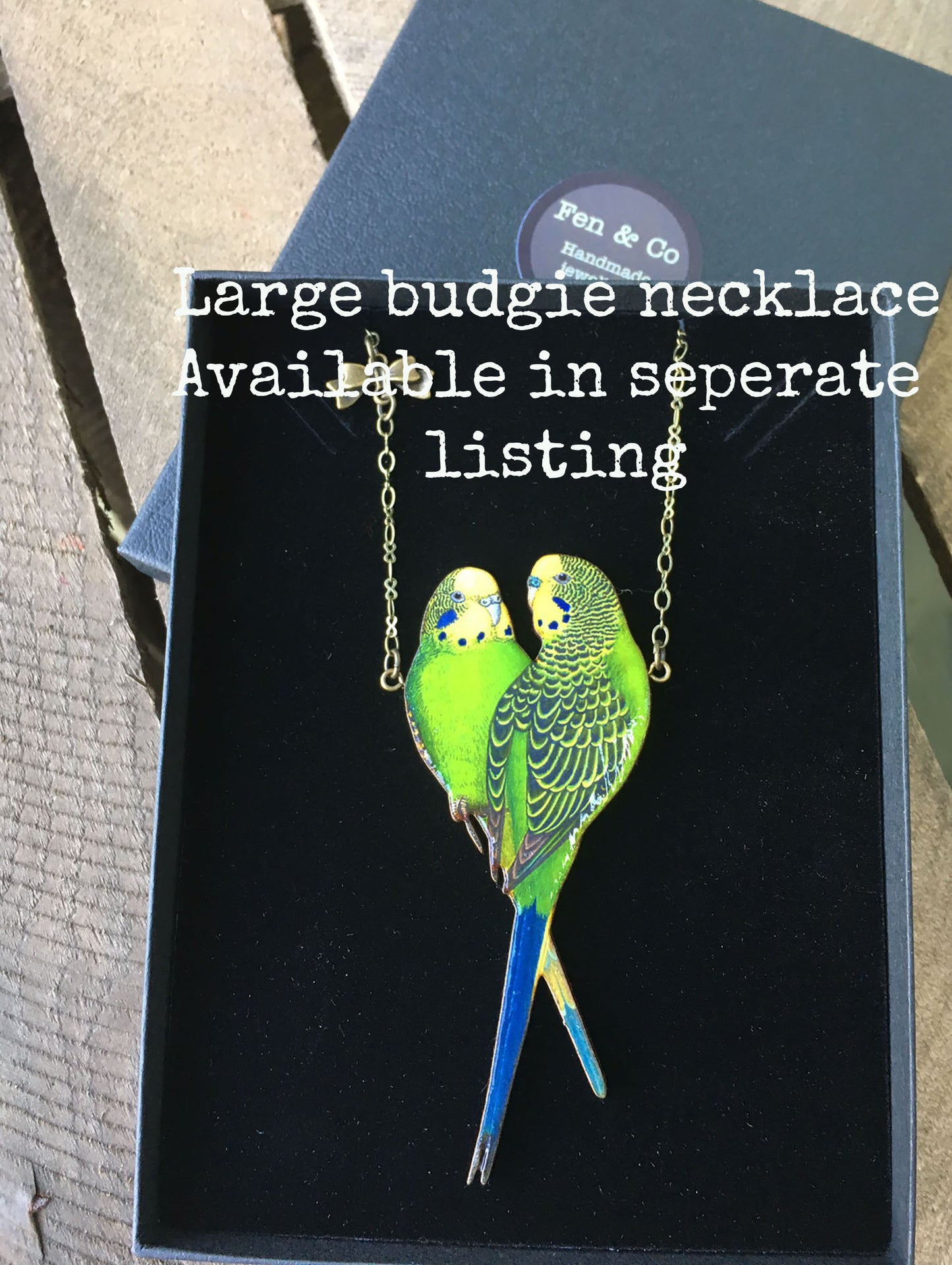 Budgie earrings
